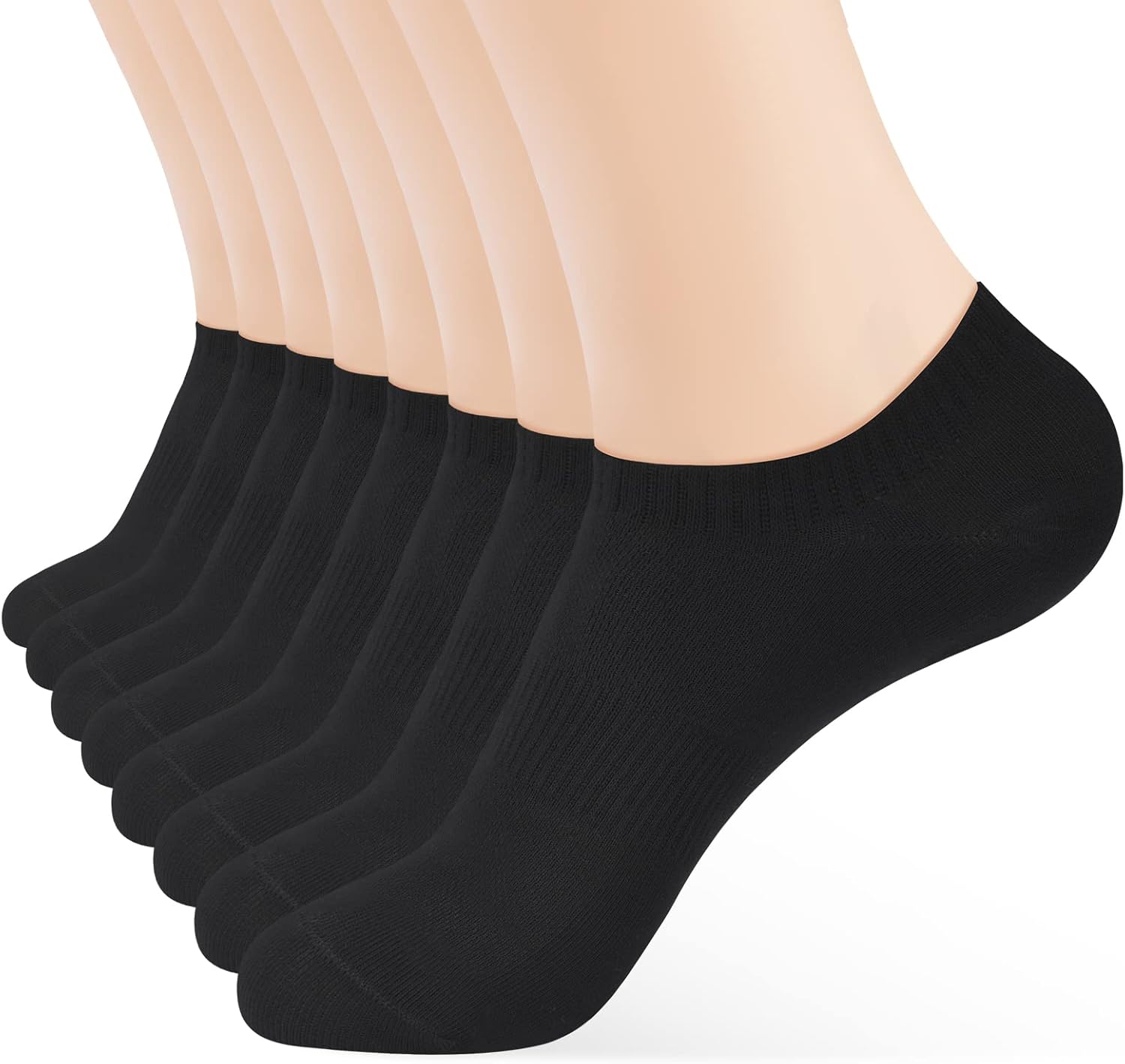 8Pairs Ankle Socks Women's Thin Athletic Running No Show Low Cut Short Socks 7-9...