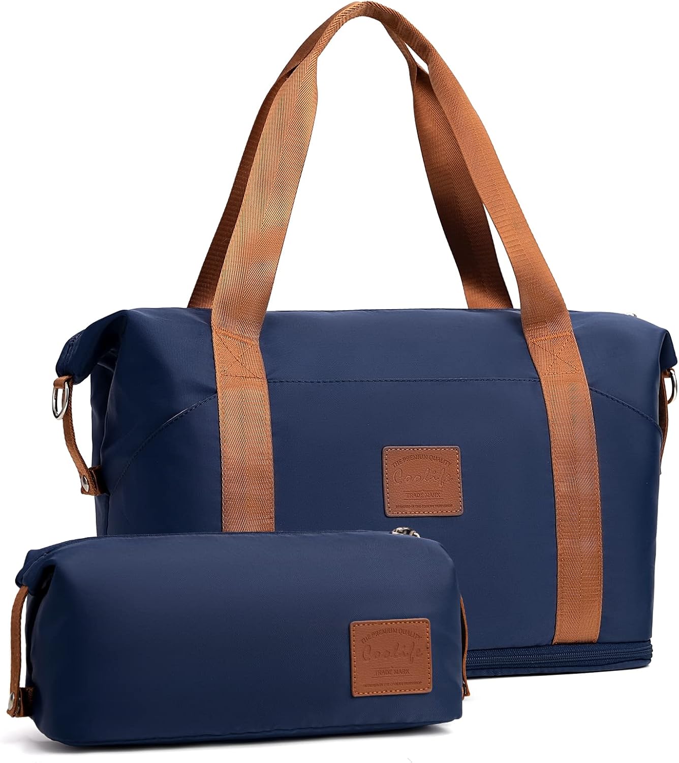COOLIFE Travel Duffel Bag, Special Weekend Bag with Trolley Sleeve, Unique Cabin...