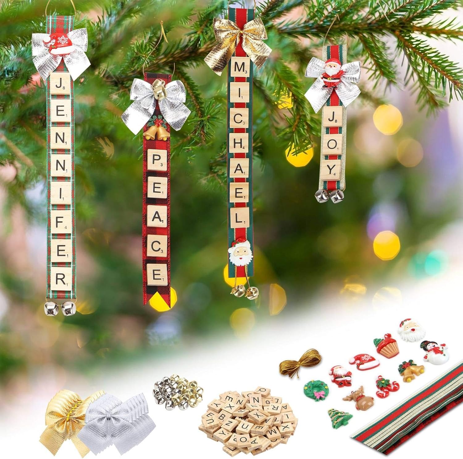 Christmas Ornaments Tree Decorations Personalized Crafts for Girls Adults Kids K...