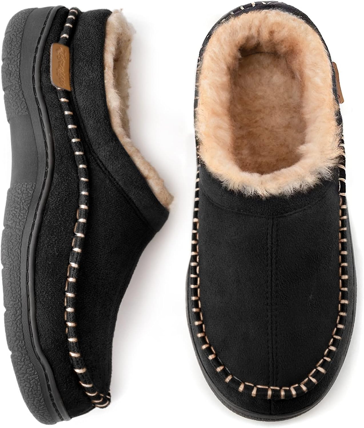 Zigzagger Men’s Slippers, Special Moccasin Slippers for Indoor/Outdoor, High-Qua...