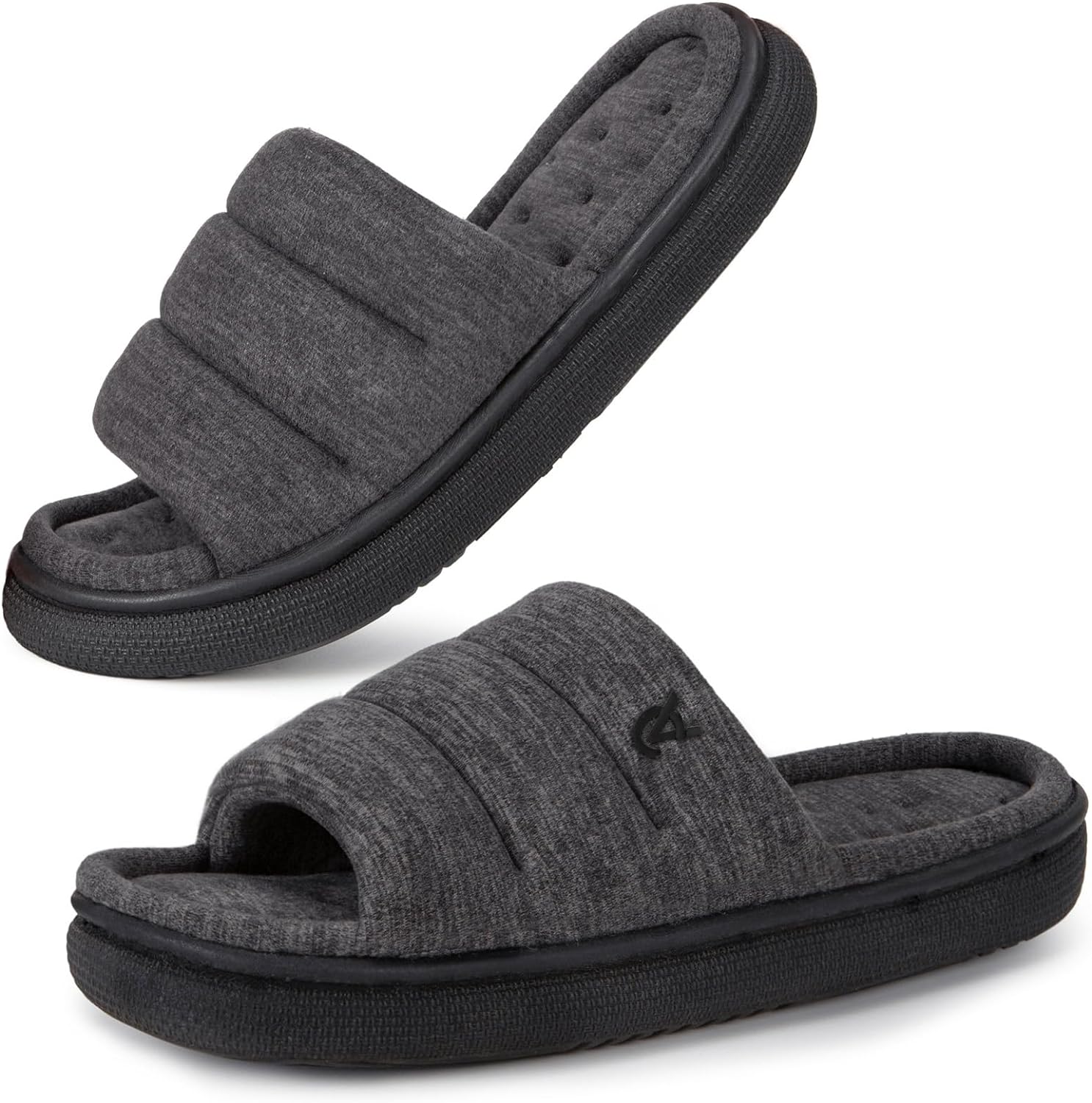 VeraCosy Mens Slippers, Special Open-Toe Shoes with Memory Foam, Innovative Hous...