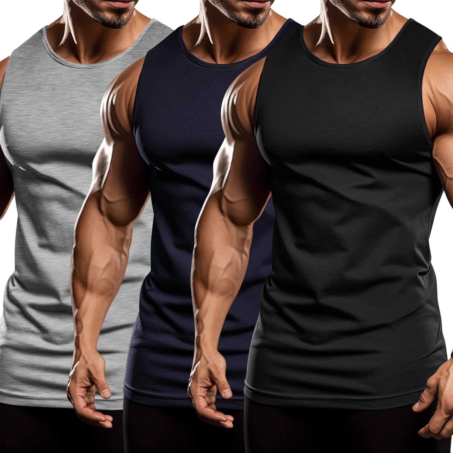 **Best COOFANDY Men's Workout Tank Tops, Special Fitness Apparel, Innovative Bod...
