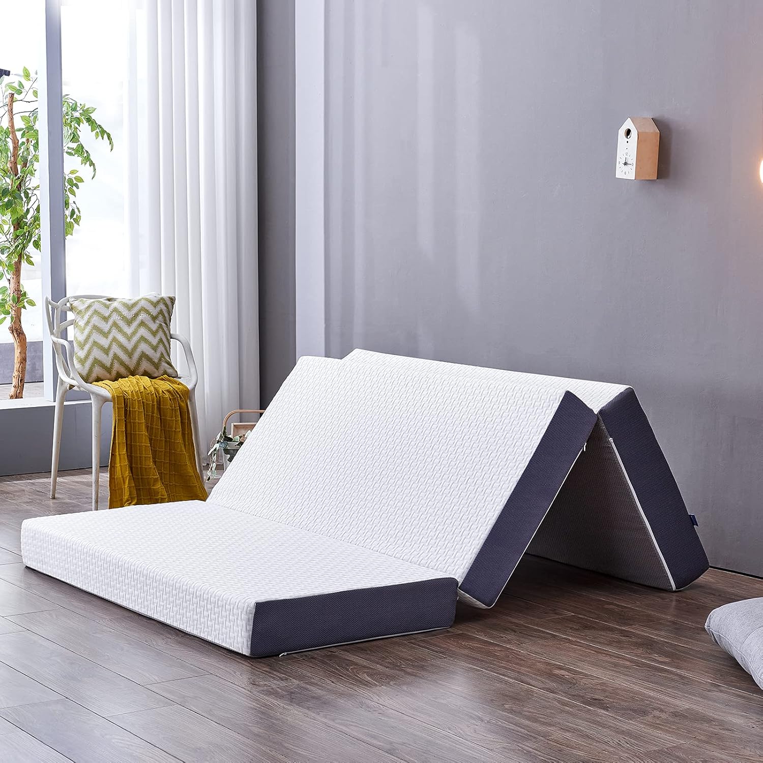 Inofia Folding Mattress Small Double,15cm Memory Foam Foldable Mattress, Guest F...