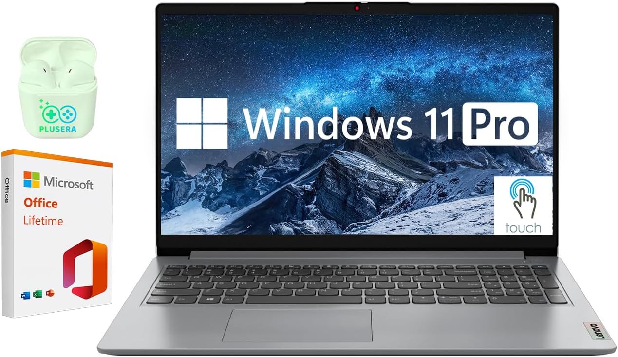 Lenovo 15.6" FHD IdeaPad Business & Student Laptop Computer, Windows 11 Pro Lapt...
