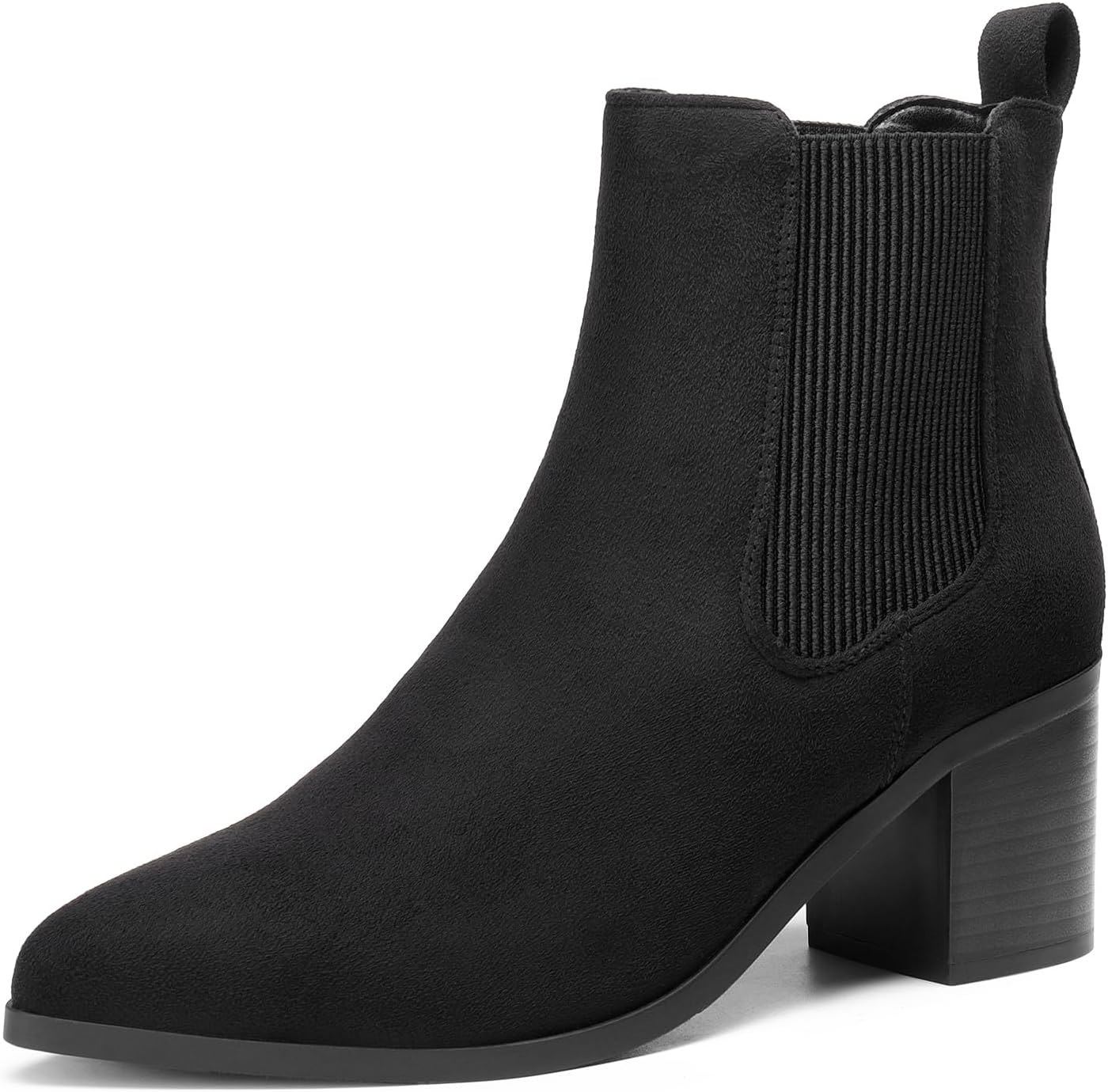 DREAM PAIRS Women's Retro Elastic Chelsea Ankle Bo...