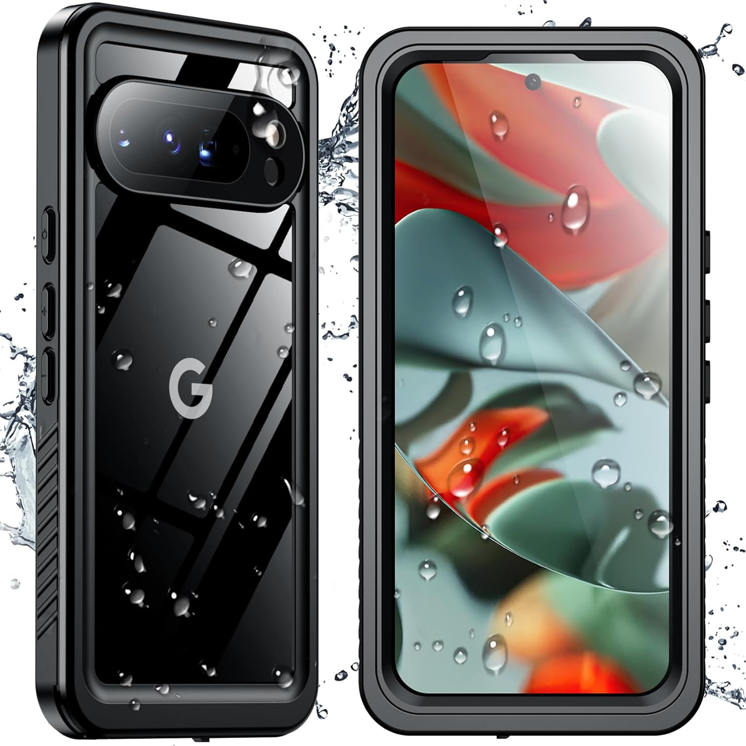 SPIDERCASE for Google Pixel 9 Pro Case Waterproof,[12FT Military Drop Proof] [IP...