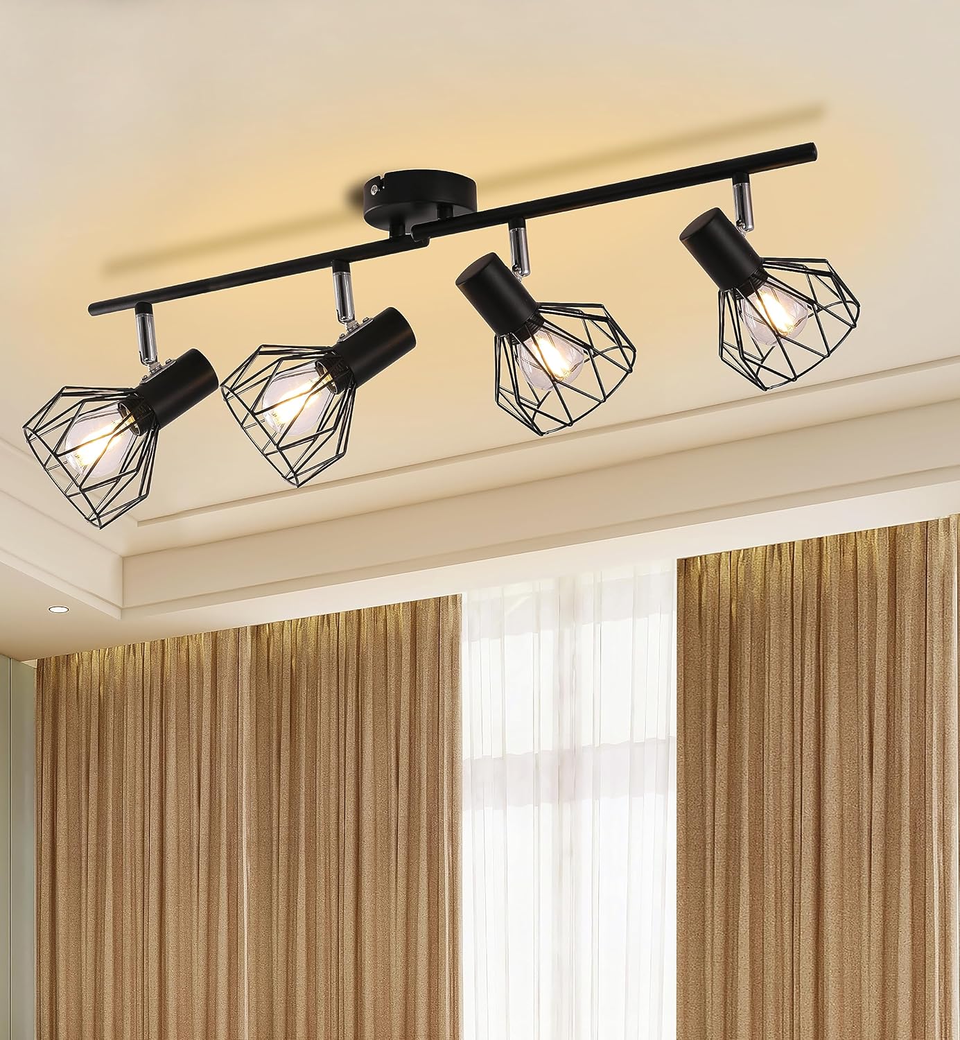 4 Way Ceiling Light, Special Ceiling Light Fitting Spot Light, Innovative Retro...