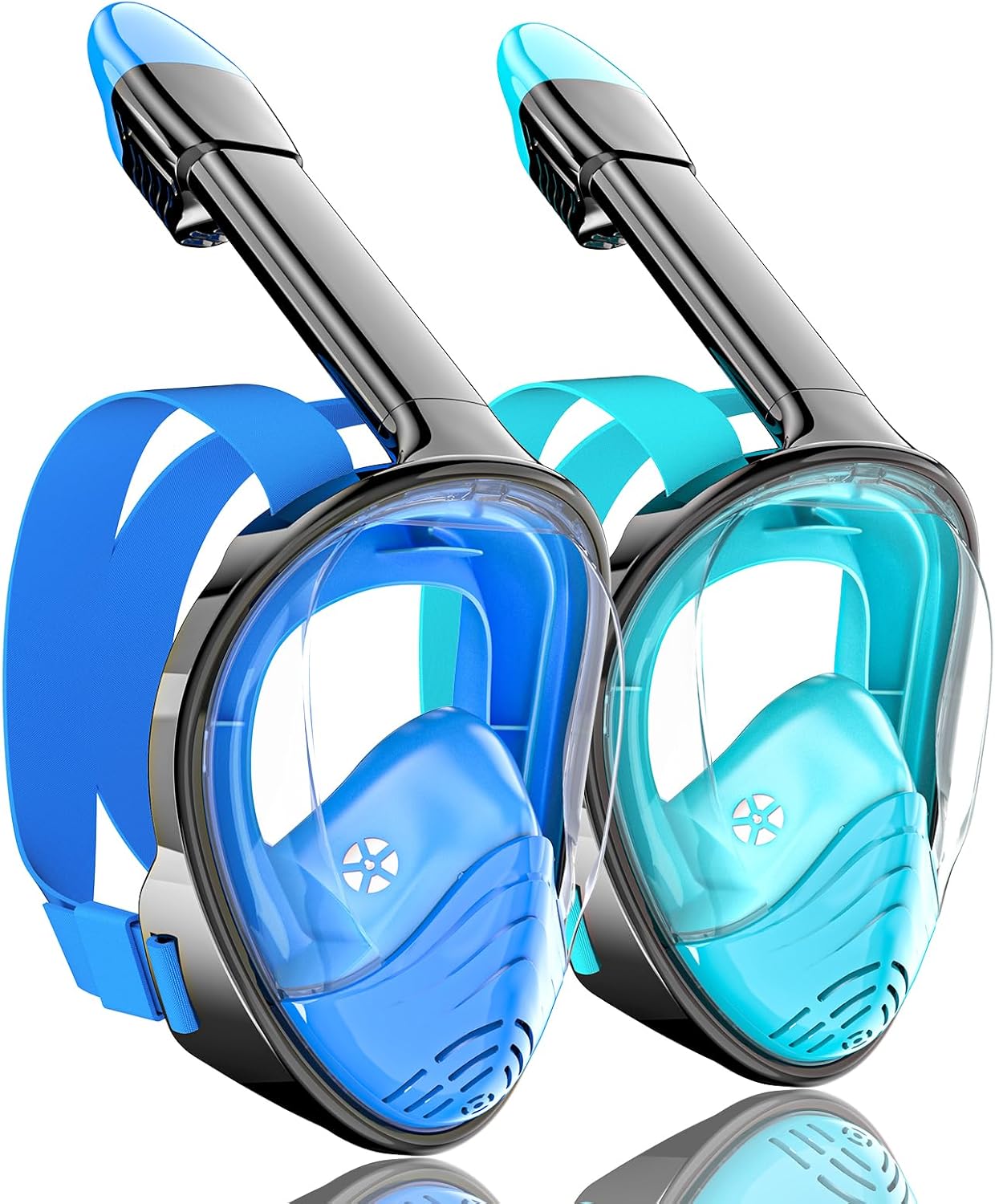 QingSong Full Face Snorkel Mask for Adults, Snorkeling Gear with Camera Mount, 1...