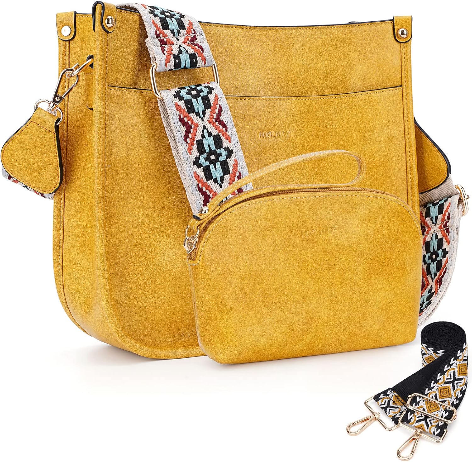 HKCLUF Crossbody Bag Purse, Stylish Purse for Women 2PCS/Set, Quality Leather Ho...