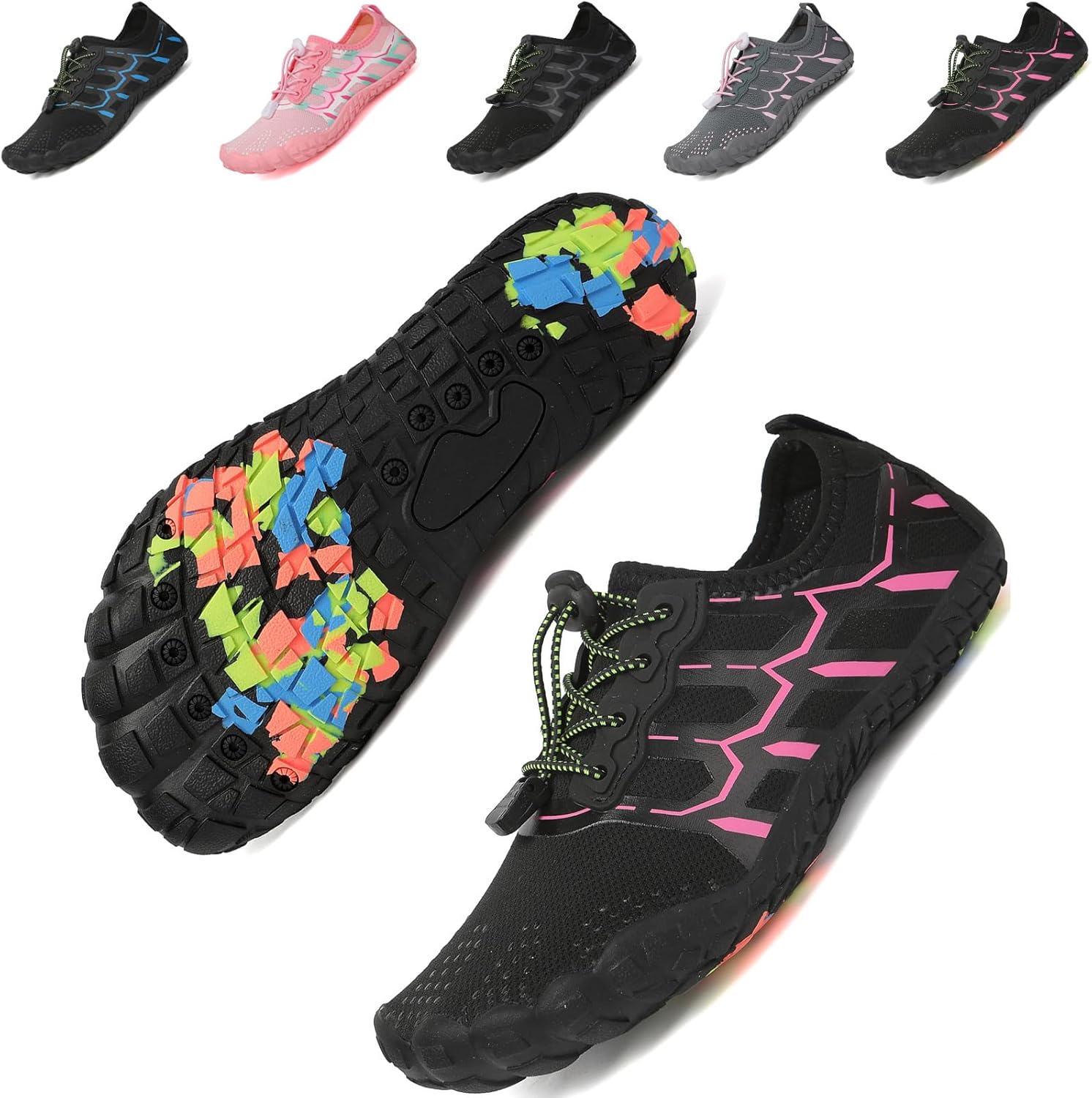 Lightweight Water Shoes, Unique Barefoot Shoes by Slipfree, Special Swimming Aqu...