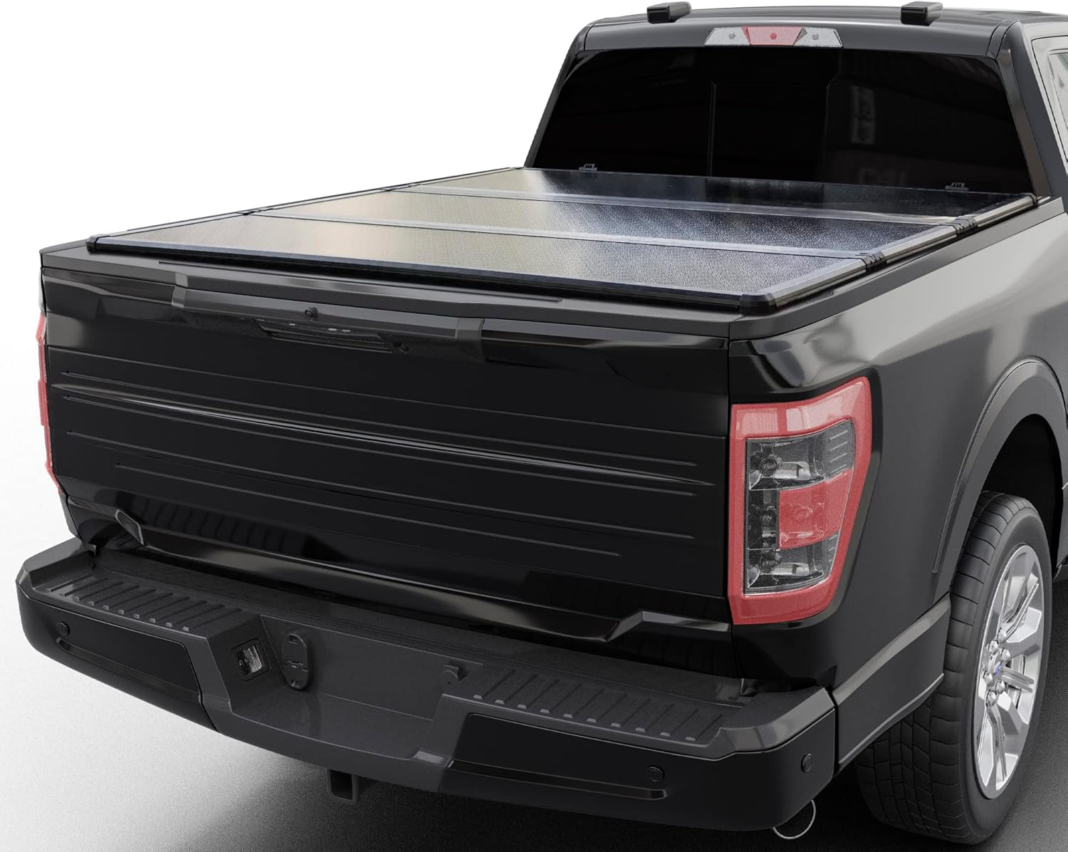 Hard Folding Truck Bed Tonneau Cover |CFHT-030|Fits 2019-2024 Chevy/GMC Silverad...