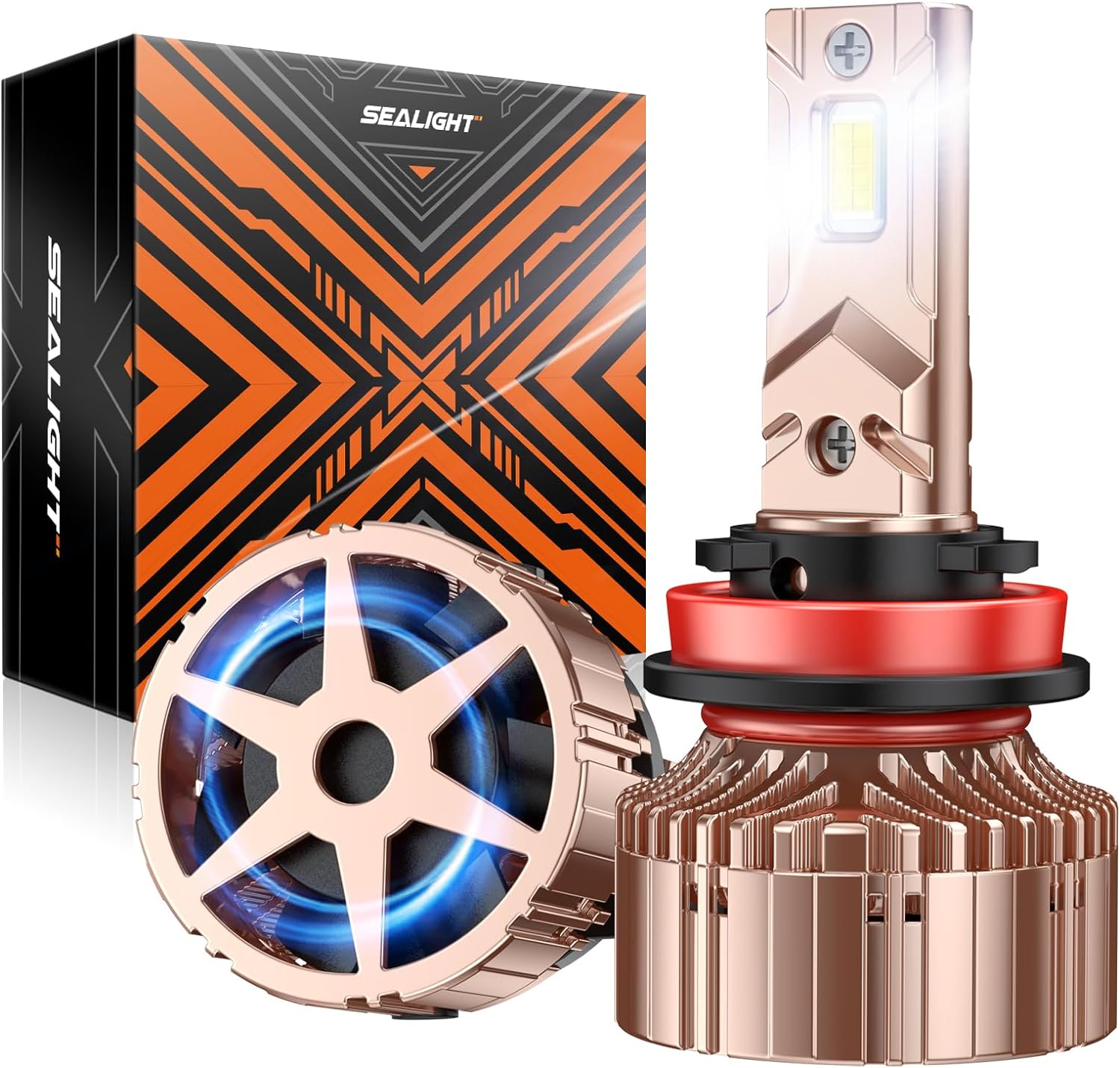 SEALIGHT H11/H9/H8 Bulbs 40,000LM Ultra-Bright or...