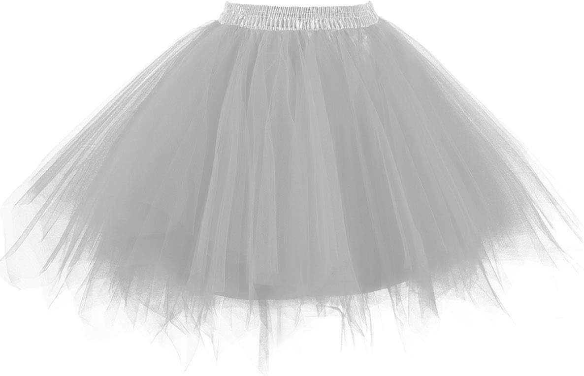 Topdress Women's 1950s Vintage Tutu Petticoat Ballet Bubble Skirt (26 Colors) Me...