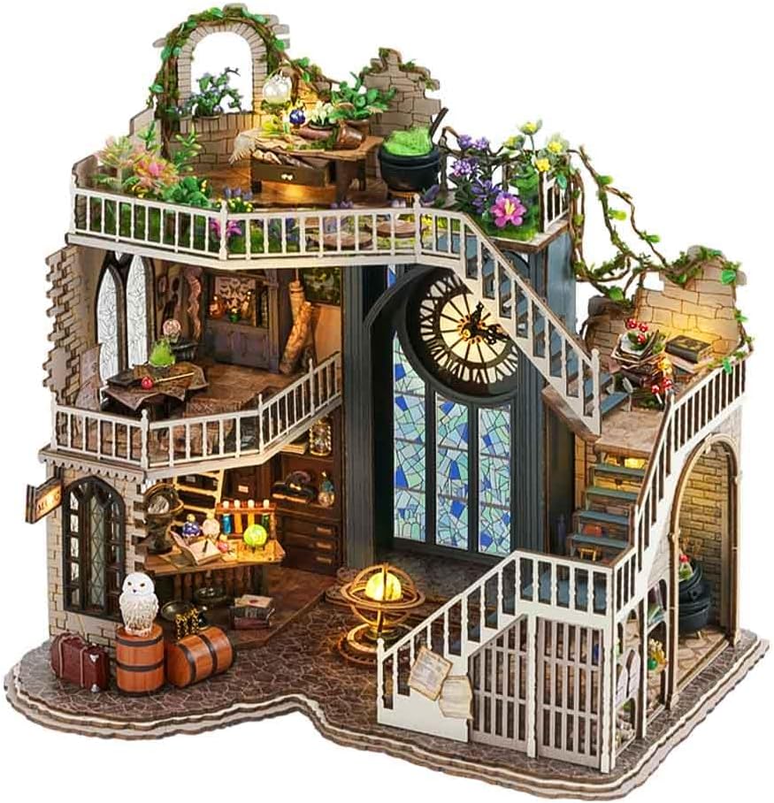 CUTEBEE DIY Dollhouse, Special Dollhouse Miniature Kit, Innovative DIY Wooden Do...