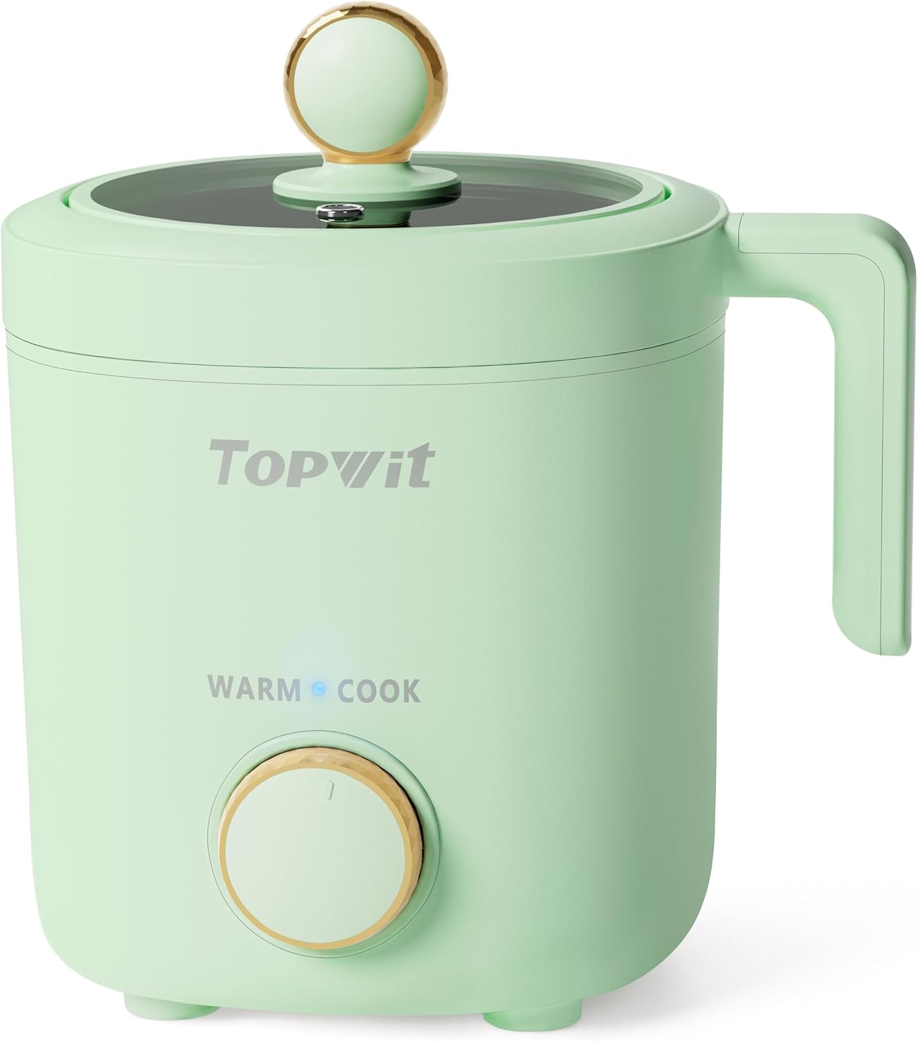 TOPWIT Rice Cooker Small, 2-Cups Uncooked, 1.2L Mini Rice Cooker with Non-stick...
