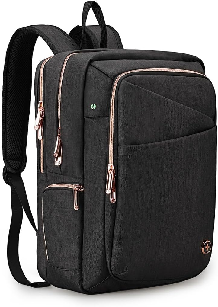 Swissdigital Design Business Laptop Backpack For Women,With USB Charging Port Co...