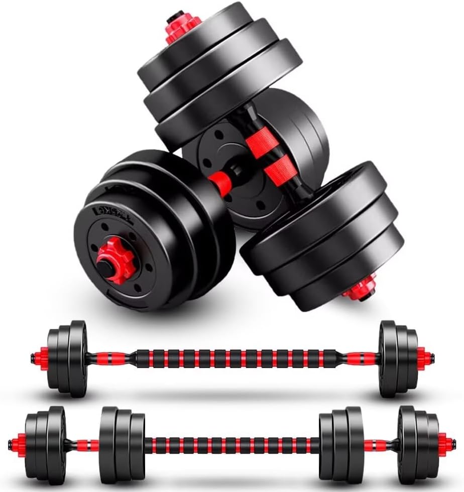 Adjustable-Dumbbells-Sets,Free Weights-Dumbbells Set of 2 Convertible To Barbell...