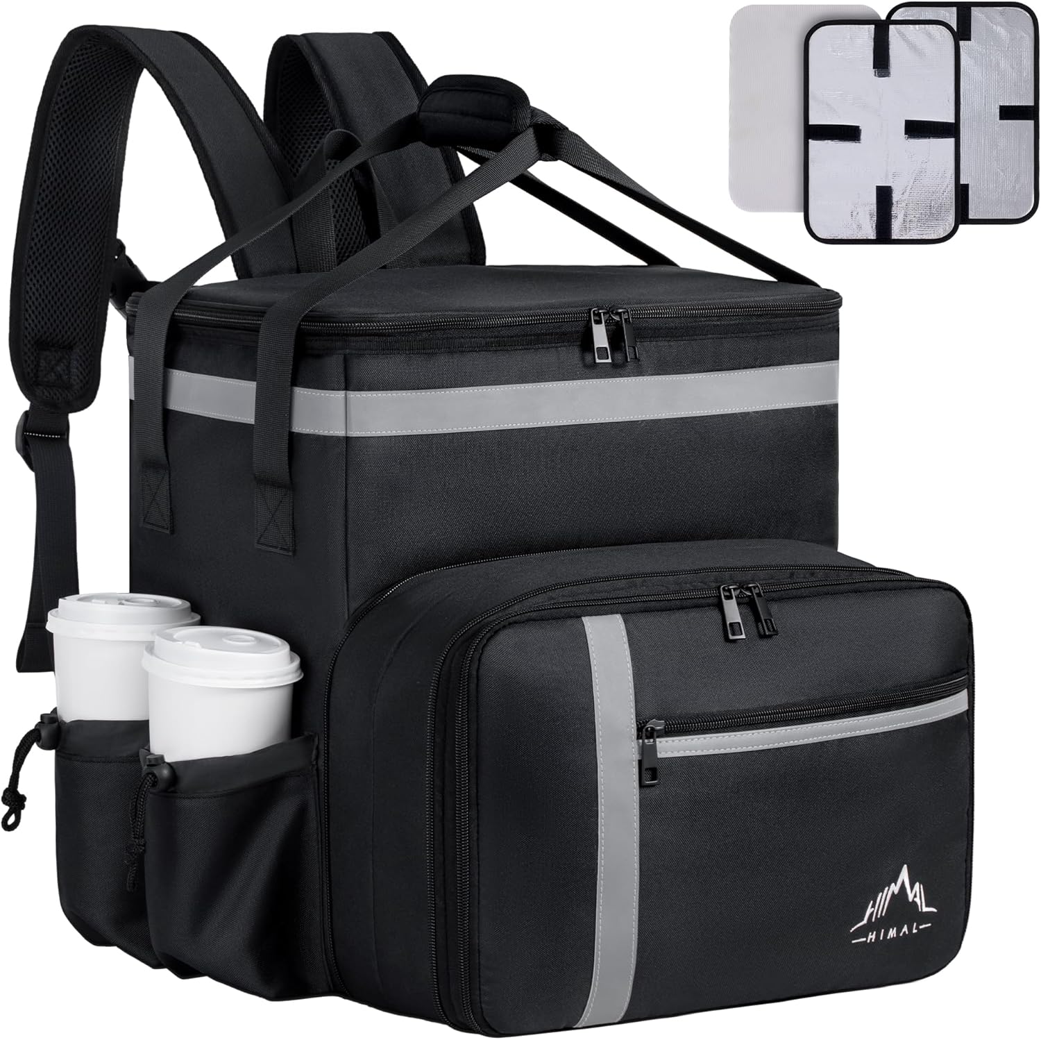 Food Delivery Backpack,insulated food delivery bags for Delivery Bike,Large Pizz...