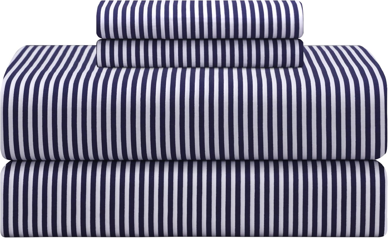 Feather & Stitch Softest 100% Cotton Sheets, 300 Thread Count Percale Weave Bedd...