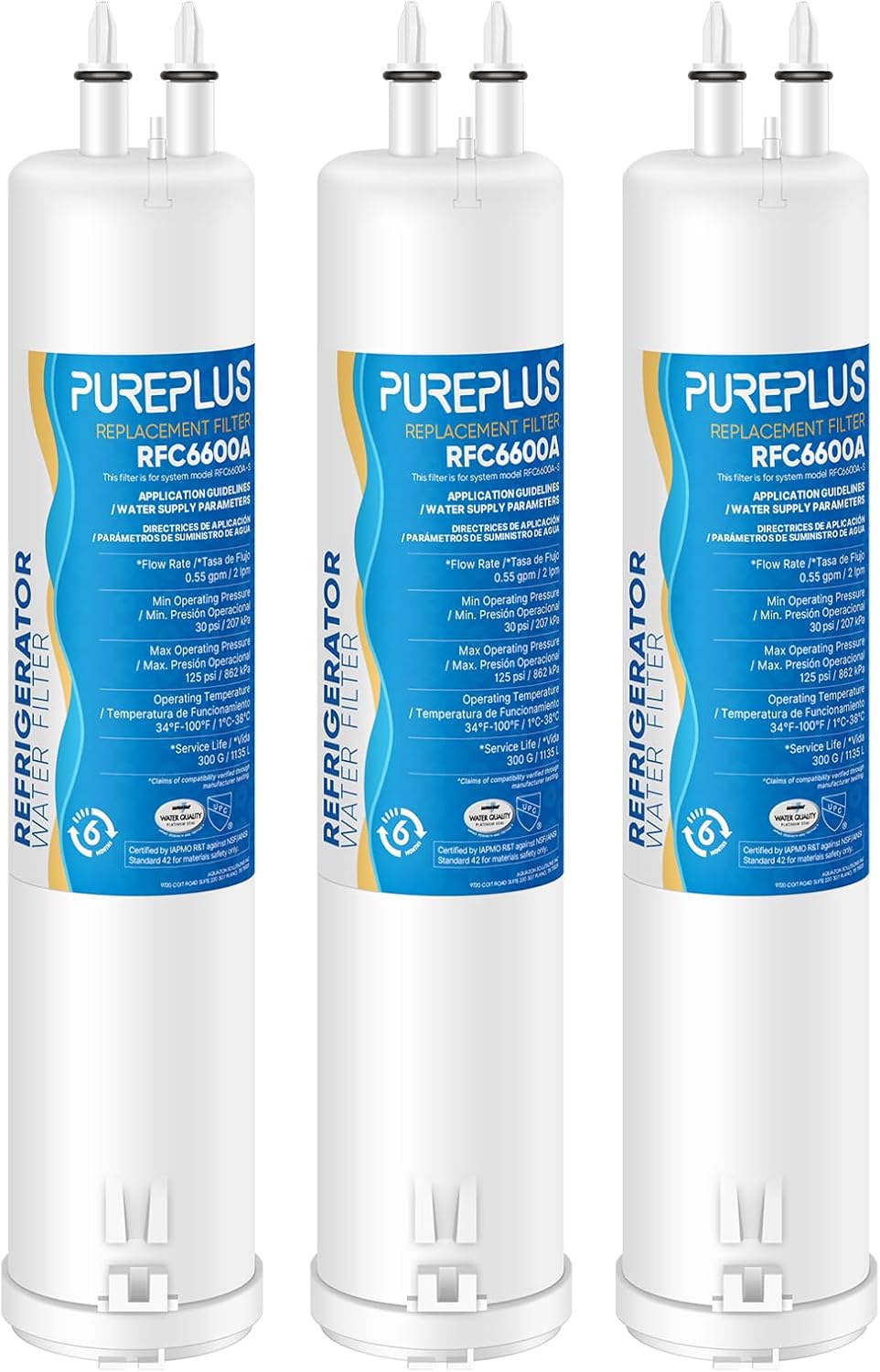 PUREPLUS Compatible with 4396841, Everydrop® Filter 3, EDR3RXD1, 4396710, 46-908...