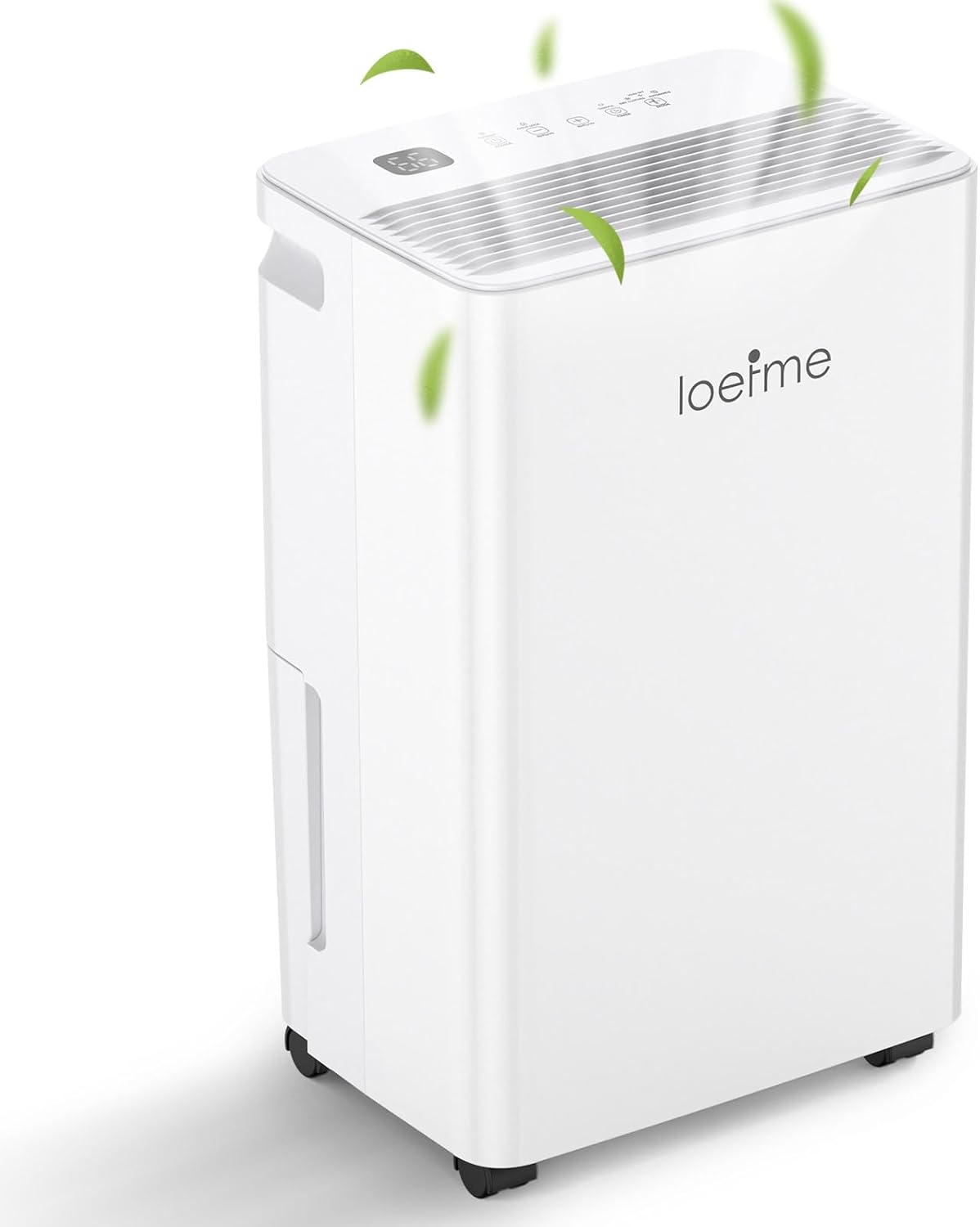LOEFME 12L/Day Dehumidifier with 2L Water Tank, 220W Dehumidifiers for Home, Pre...