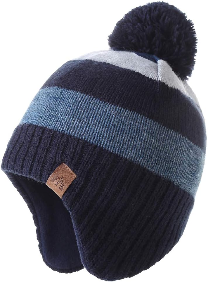 Moon Kitty Baby Boys Hats Toddler Beanies for Boys Winter Fleece Winter Hat Boys...