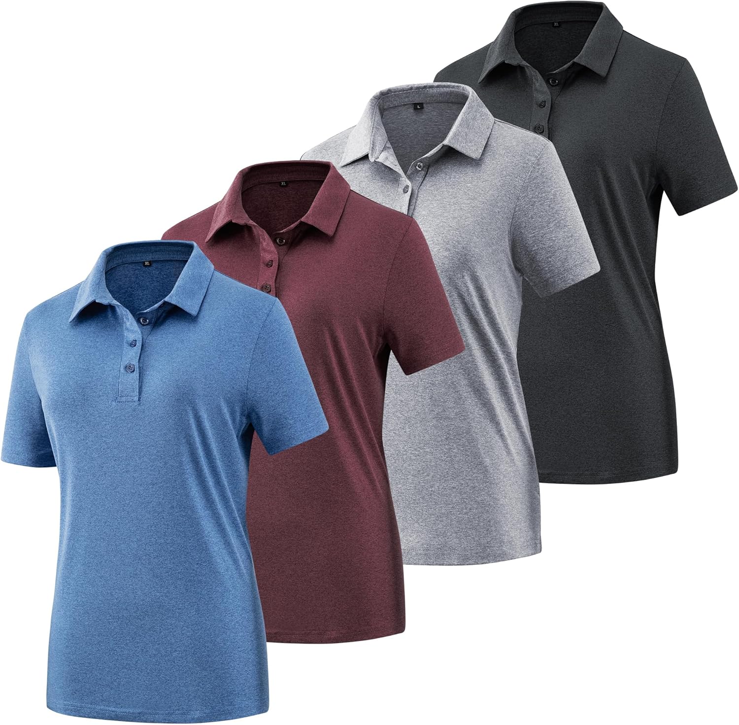 Women's Golf Polo Shirts Lightweight Moisture Wicking Short Sleeve Shirt Quick D...
