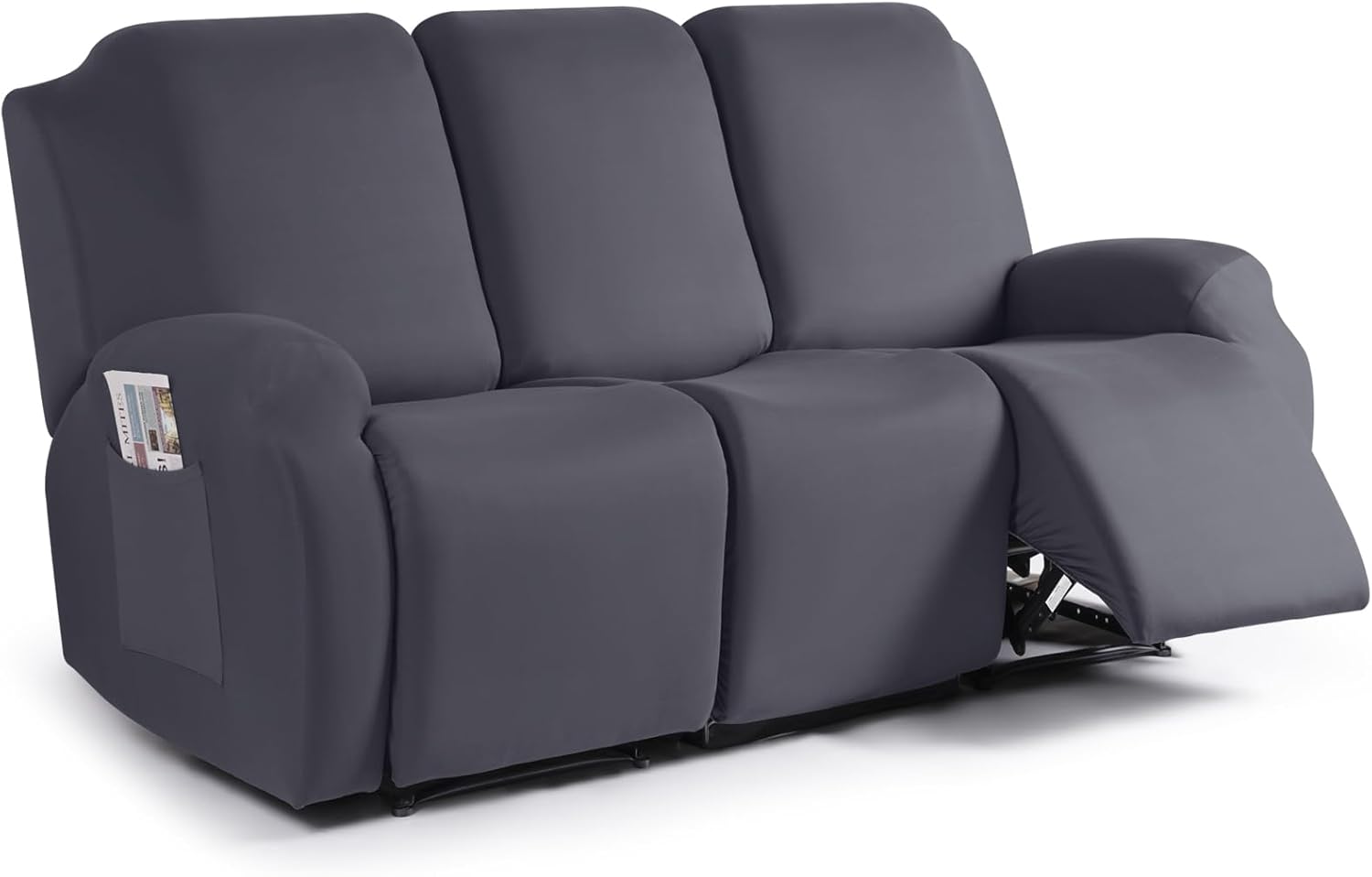 TAOCOCO Recliner Sofa Slipcover, 3 Pieces Polyester Fabric Stretch Sofa Covers f...