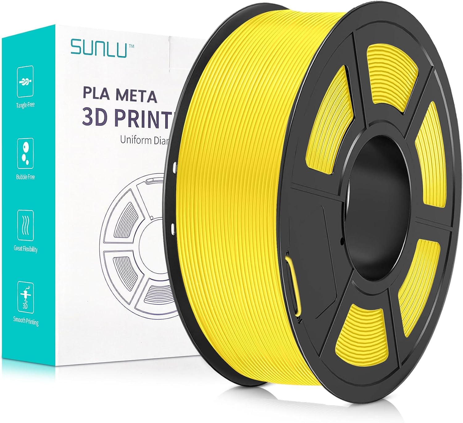 SUNLU High Speed PLA Meta Filament, Special 3D Printer Filament for 1KG PLA, Tou...