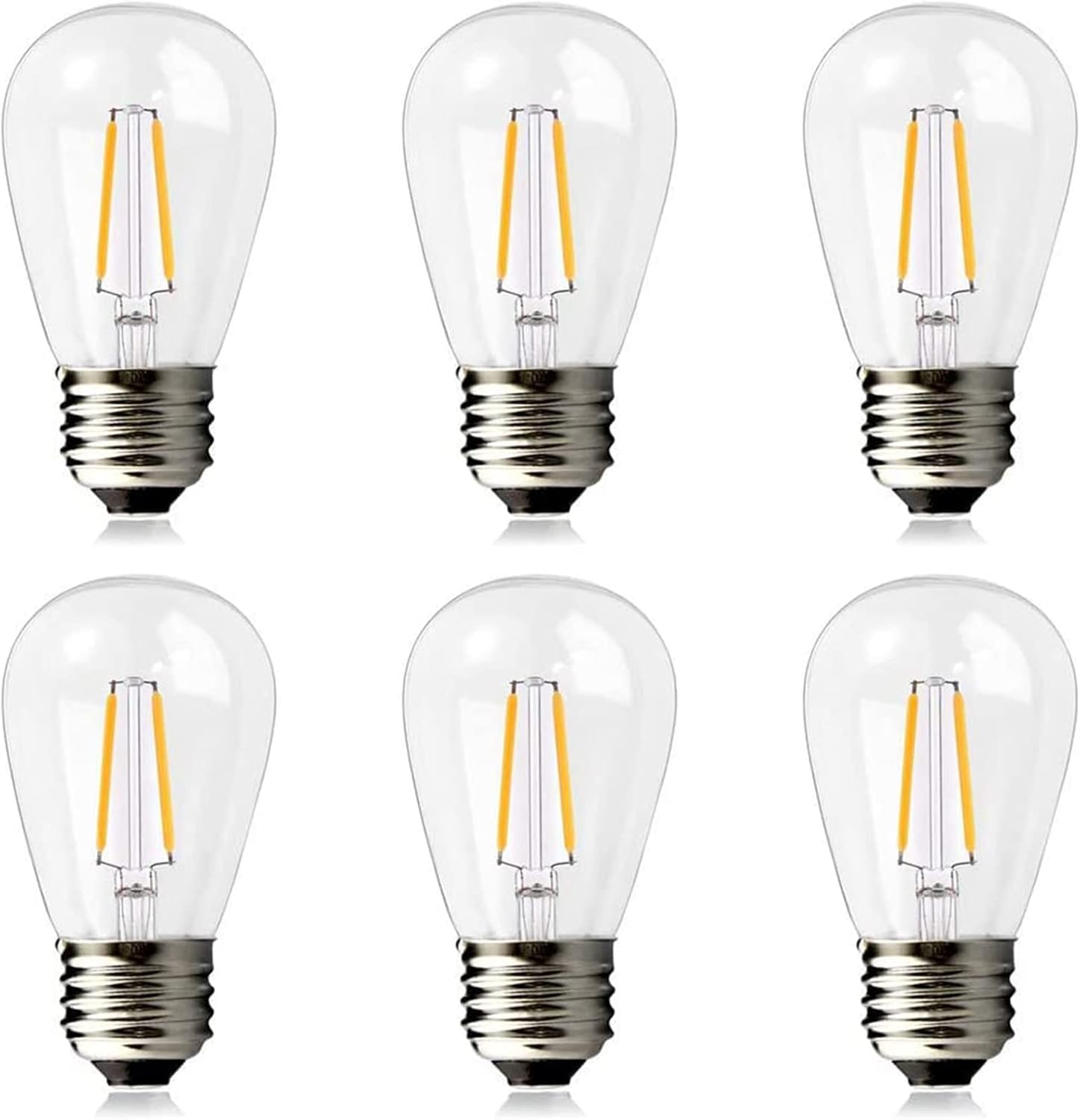 BRIMAX S14 LED Light Bulbs, Special LED Light Bulbs with 2 Watt Warm White 2700K...