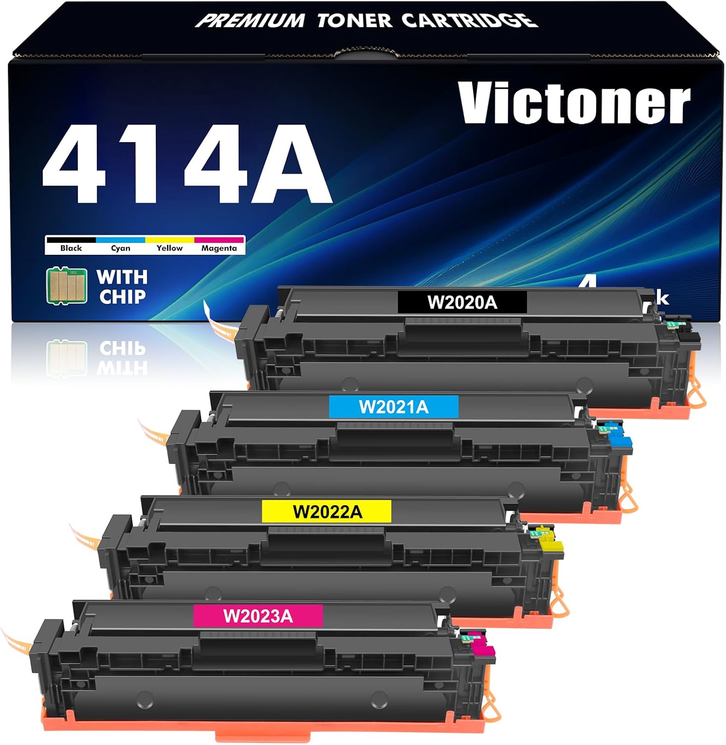414A Toner Cartridges 4 Pack MFP M479fdw Compatible Replacment for HP 414A 414X...