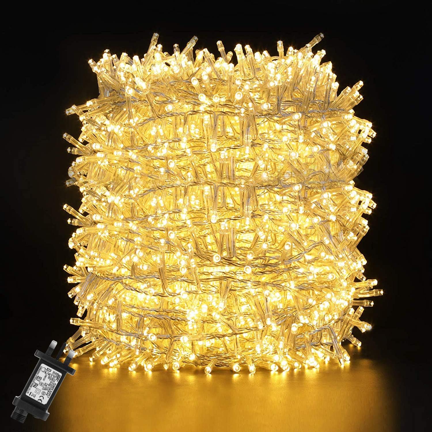GlobaLink Christmas Lights Outdoor, 50m/164FT 2000LEDs Christmas Fairy String Li...