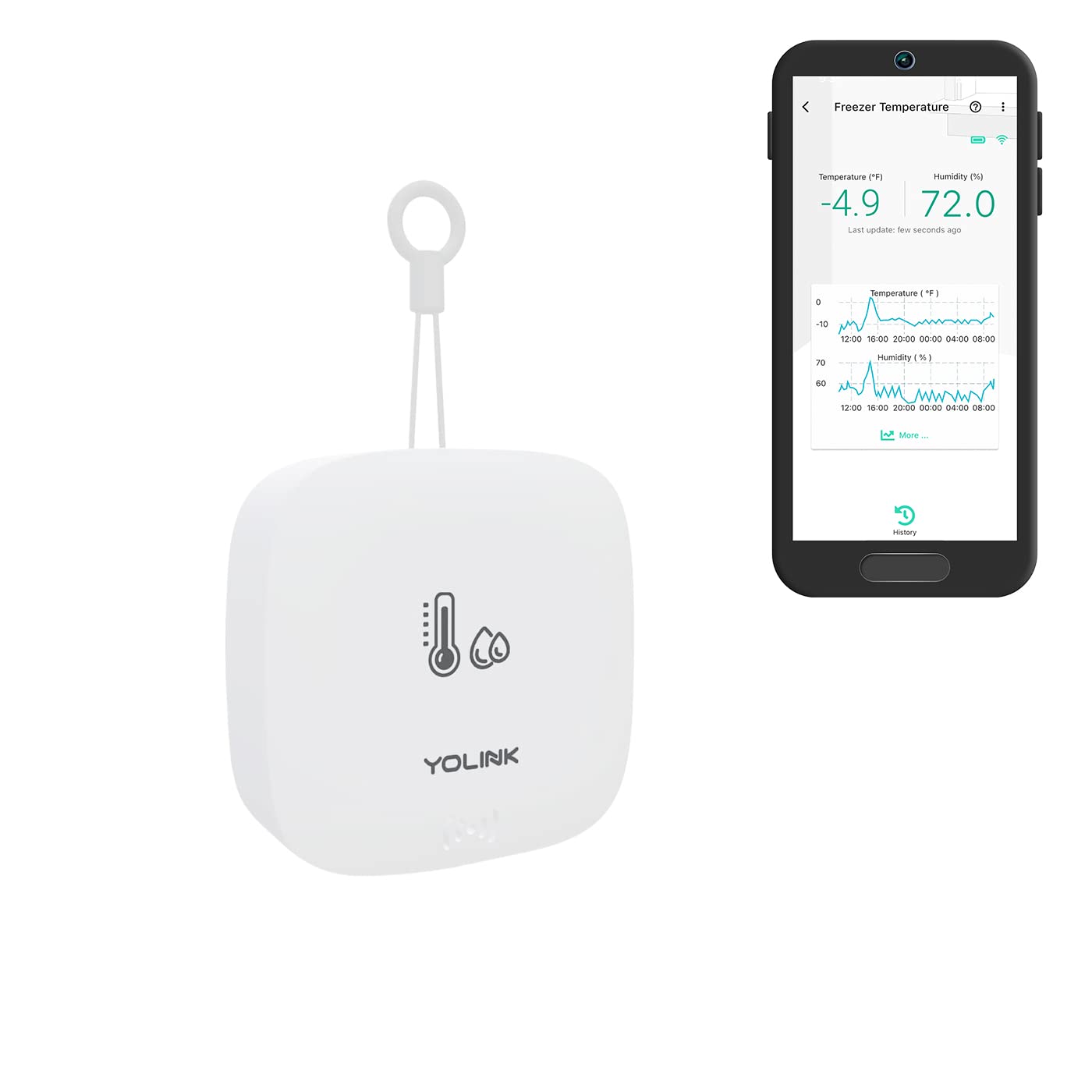 YoLink Smart Outdoor Temperature Sensor, Special High-Quality Temperature Monito...