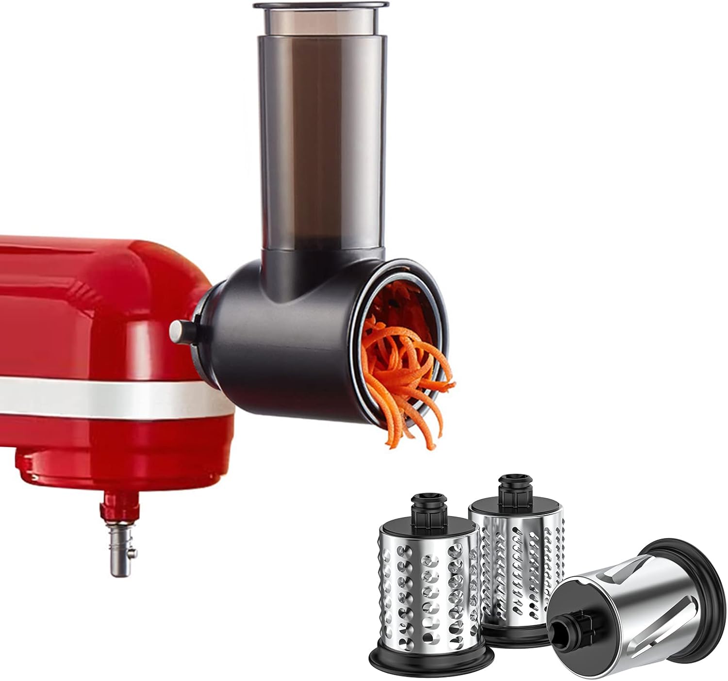 Slicer Shredder Attachments for KitchenAid Stand Mixer Cheese Grater Attachment...