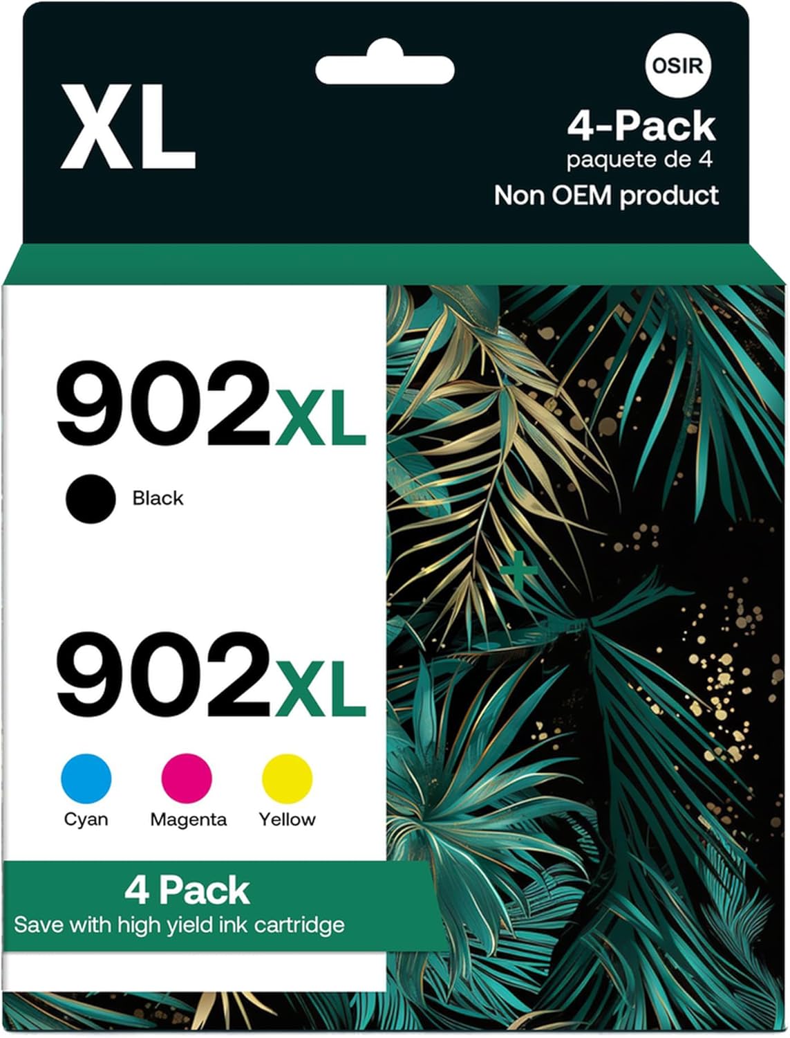 OSIR 902XL Compatible for HP 902 XL Ink Cartridge Combo Pack High Yield Replacem...