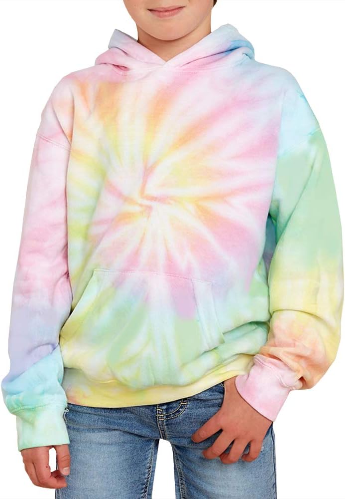 GAMISOTE Unisex Kids Sweatshirt, Special Boys Girls Tie Dye Sweatshirt, Unique H...