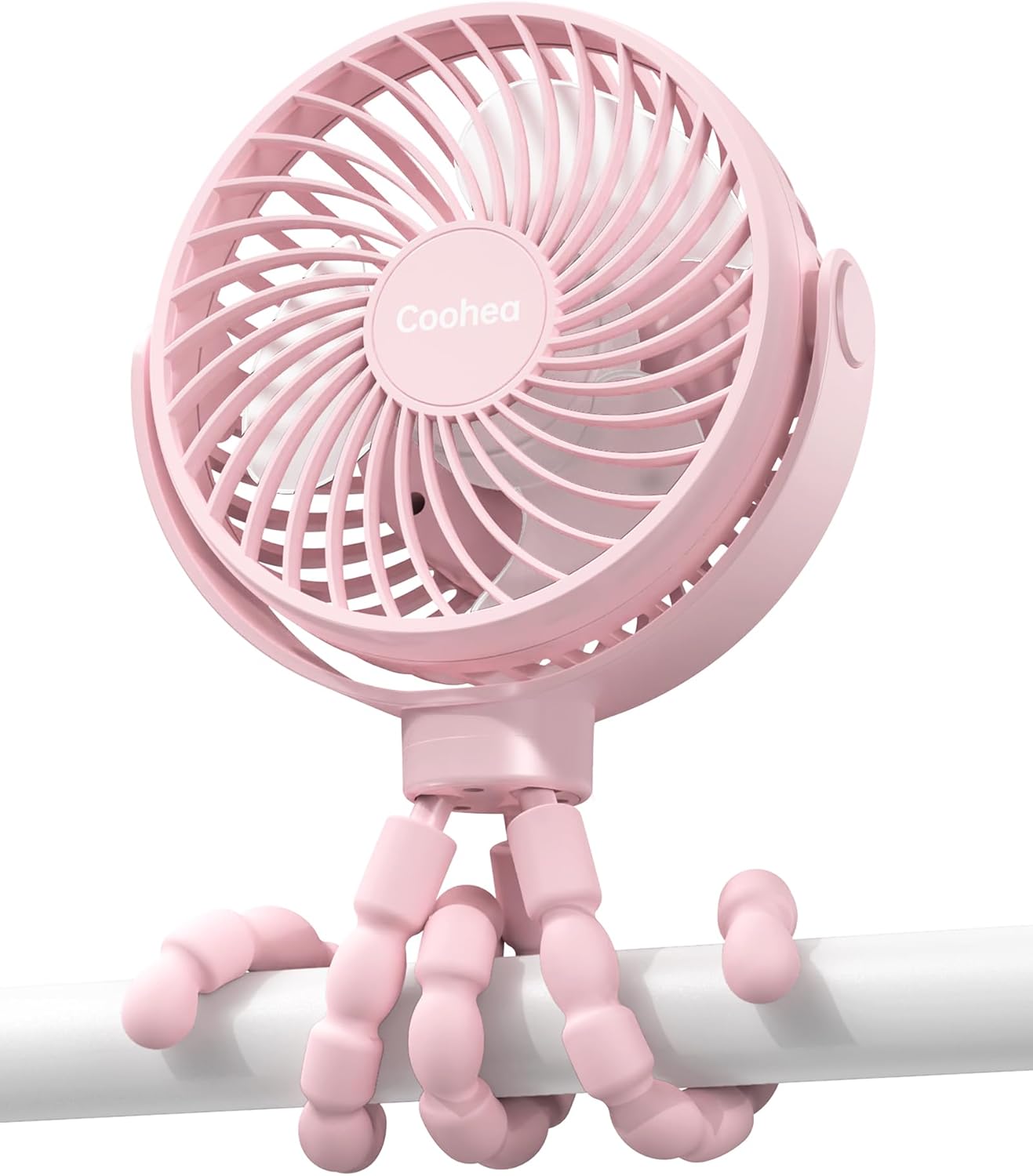 Stroller Fan Clip on Baby Fan Battery Operated Portable Fan USB Rechargeable Sma...