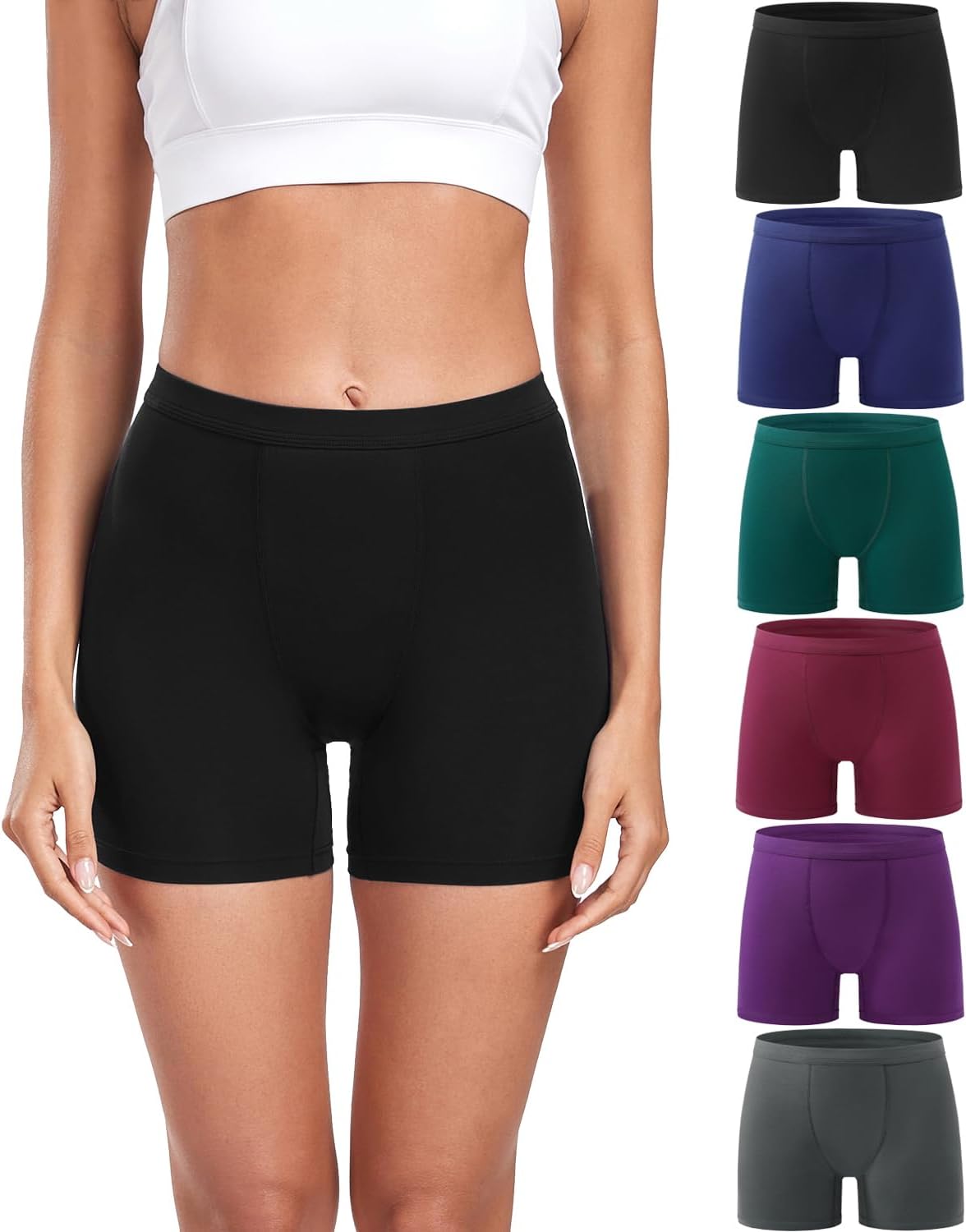 wirarpa Women's Modal Boy Shorts Panties Soft Microfiber Boxer Briefs Underwear...