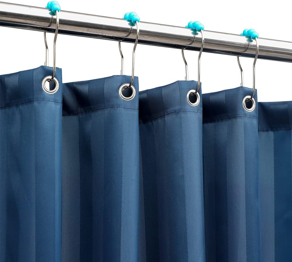Waterproof Fabric Shower Curtain, Special Shower Curtain or Liner with Bottom We...