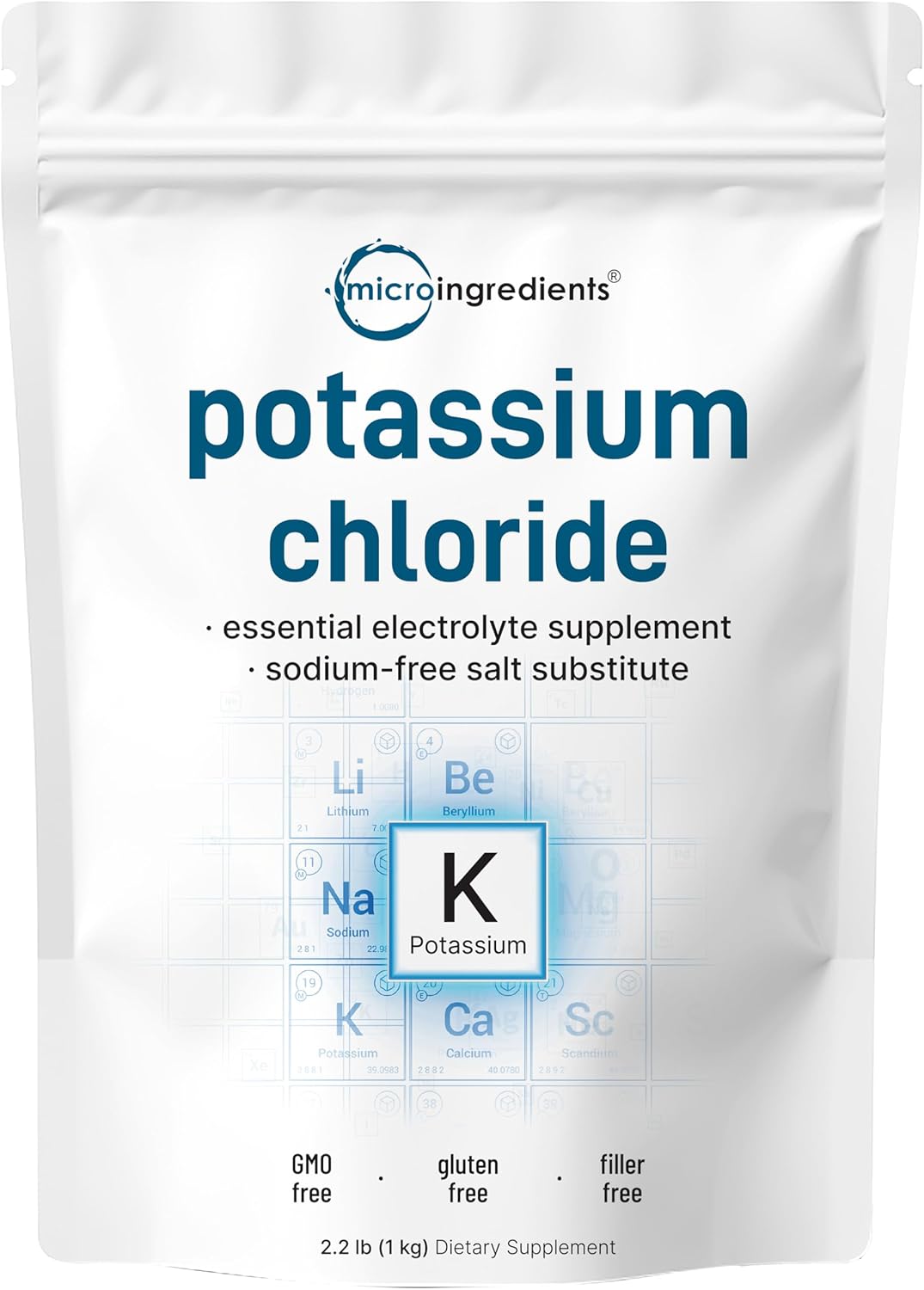 Potassium Chloride Powder, 1 KG (35 Ounce) | Salt Substitute & Essential Hydrati...