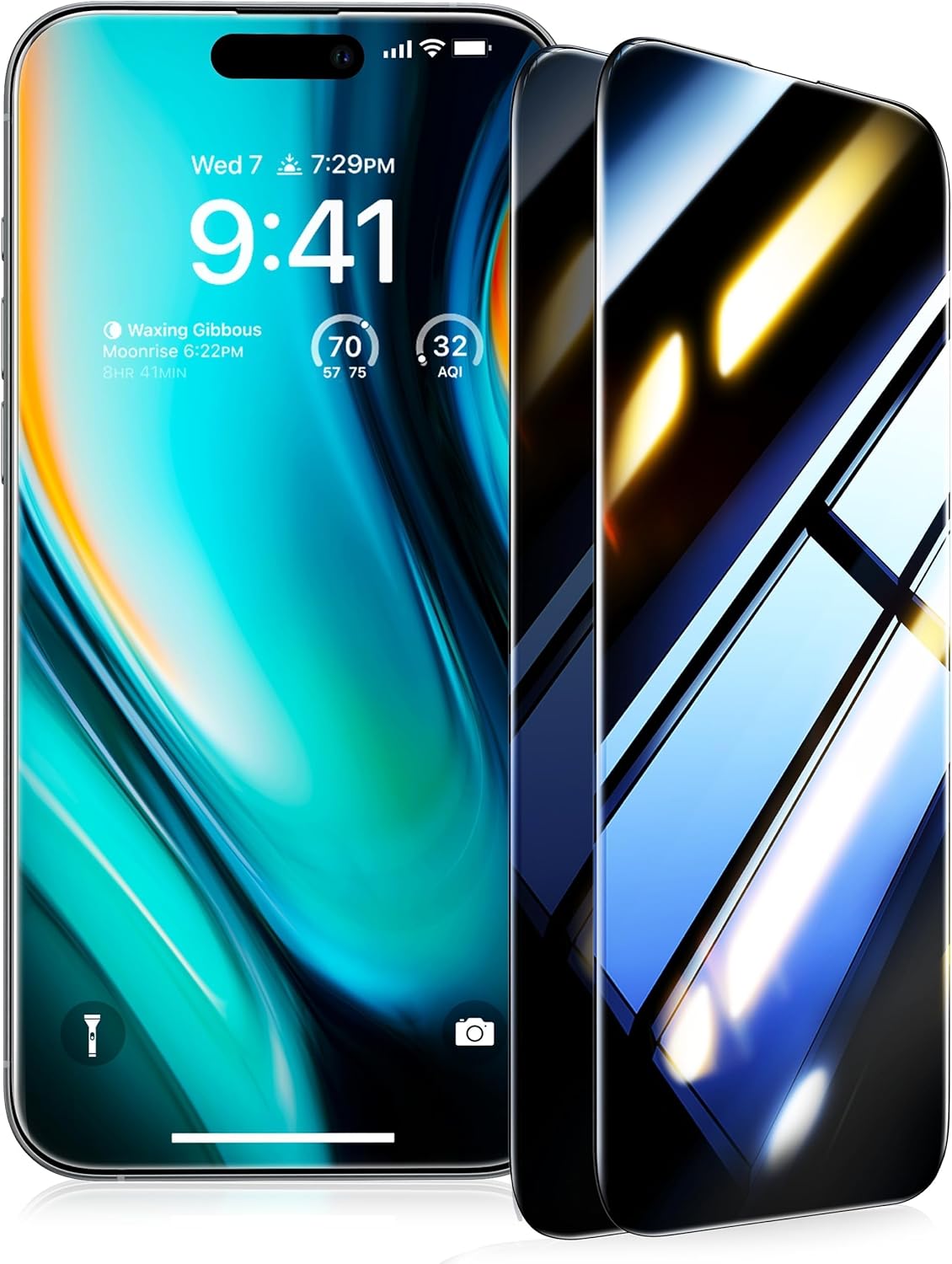 UltraGlass Top 9H+ Privacy Glass for iPhone 14 Pro Max Privacy Screen Protector...