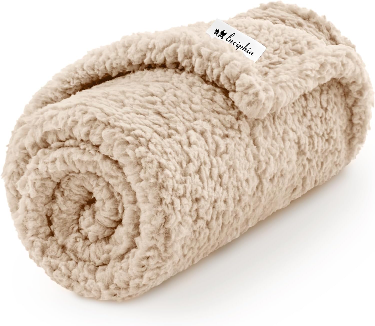 Luciphia Premium Fleece Dog Puppy Blanket Soft Pet Sherpa Calming Cat Blanket Th...