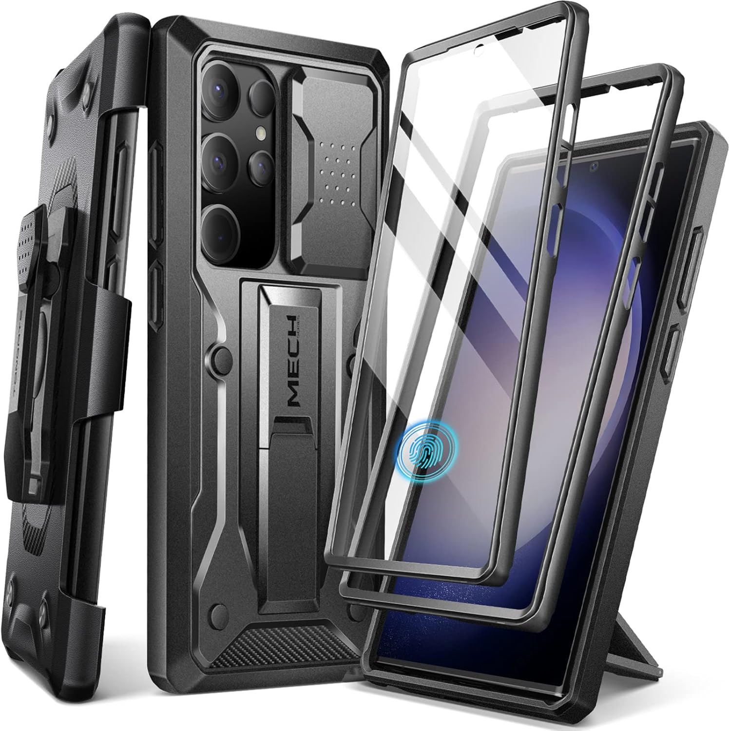 Tongate for Samsung Galaxy S23 Ultra Case, [Bulit-in Slide Camera Cover & Screen...