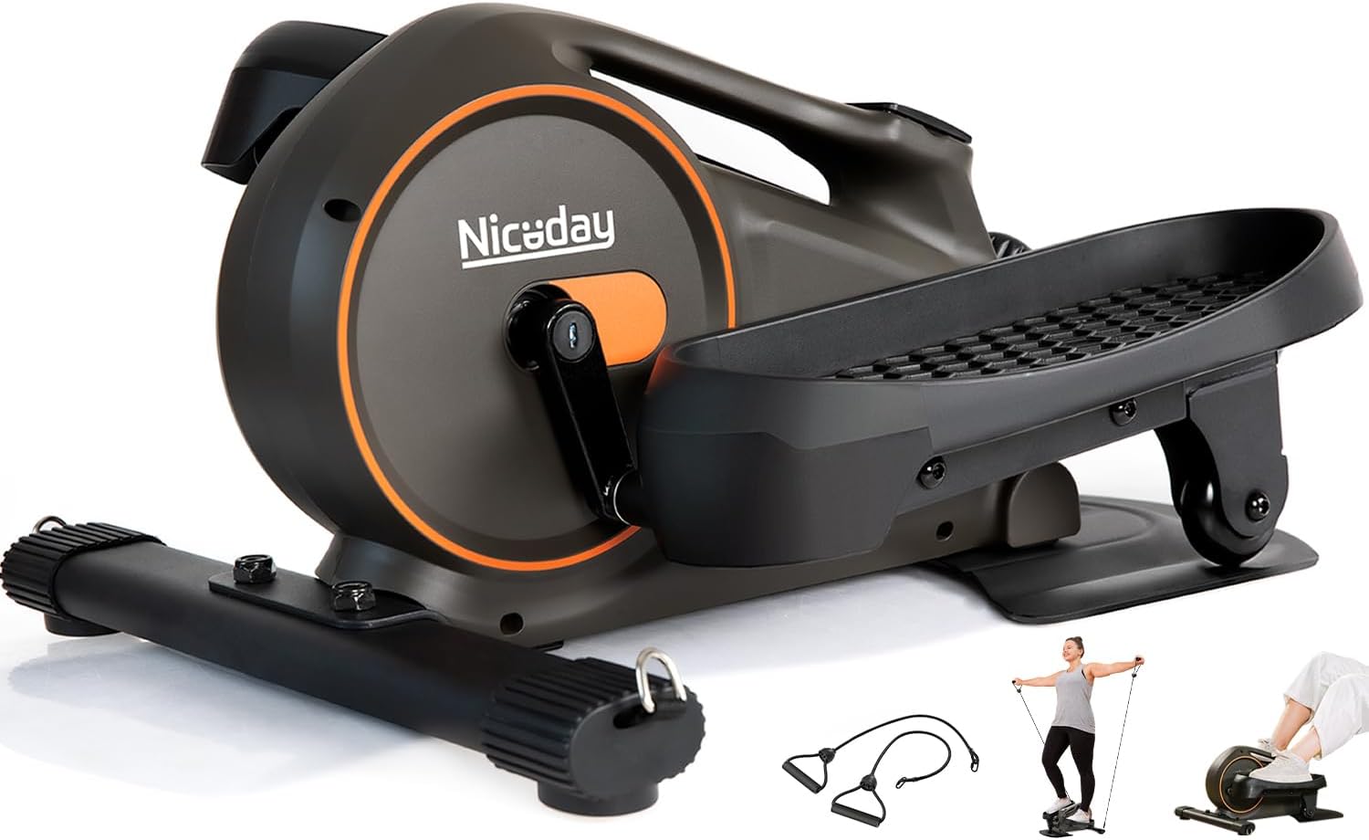 Niceday Under Desk Elliptical, Manual Quiet Elliptical, Foot Pedal Exerciser, Mi...