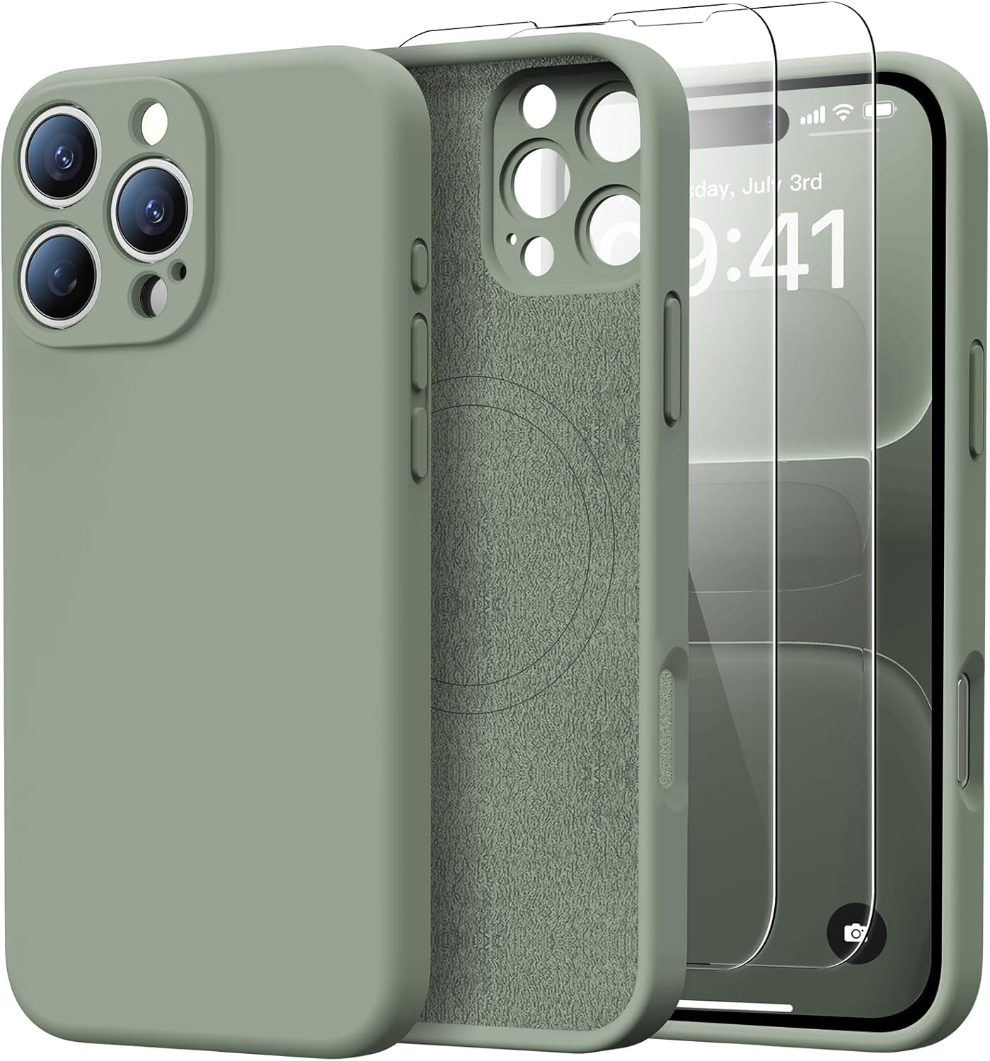 for iPhone 16 Pro Max Case with 2 Screen Protectors - Compatible with Magsafe -...