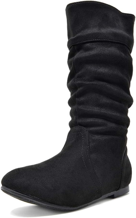 DREAM PAIRS Girl's Boots, Special Faux Fur Lined Knee High Winter Riding Boots f...