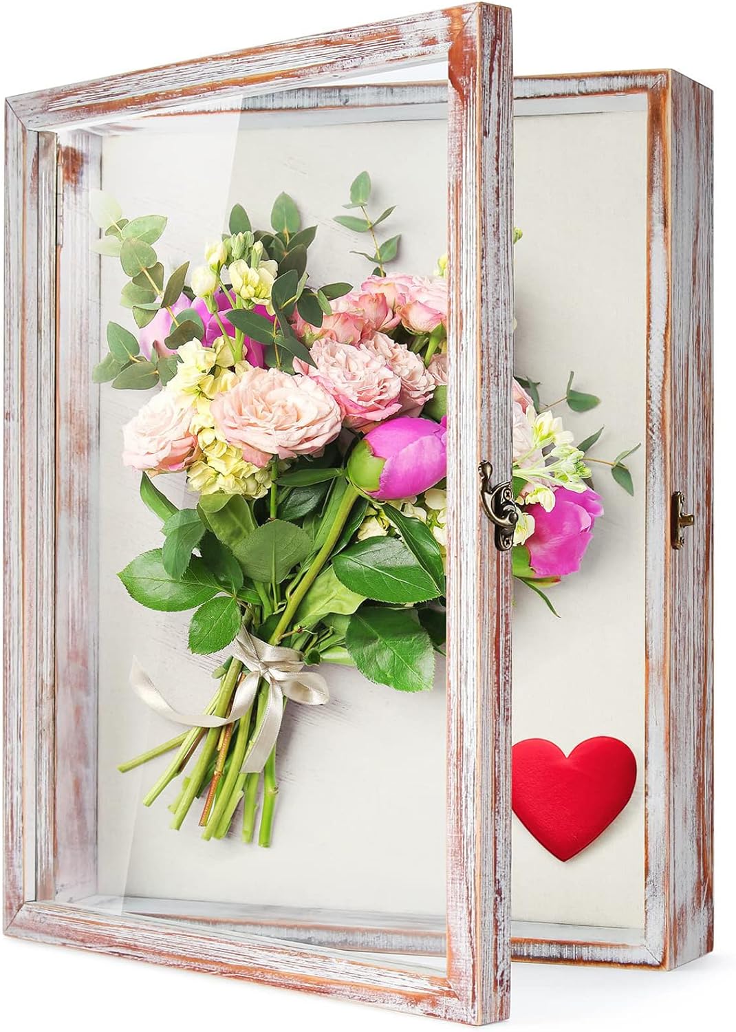 Unique TJ.MOREE Flowers Shadow Box Display Case, Special Large Shadow Box Frame...