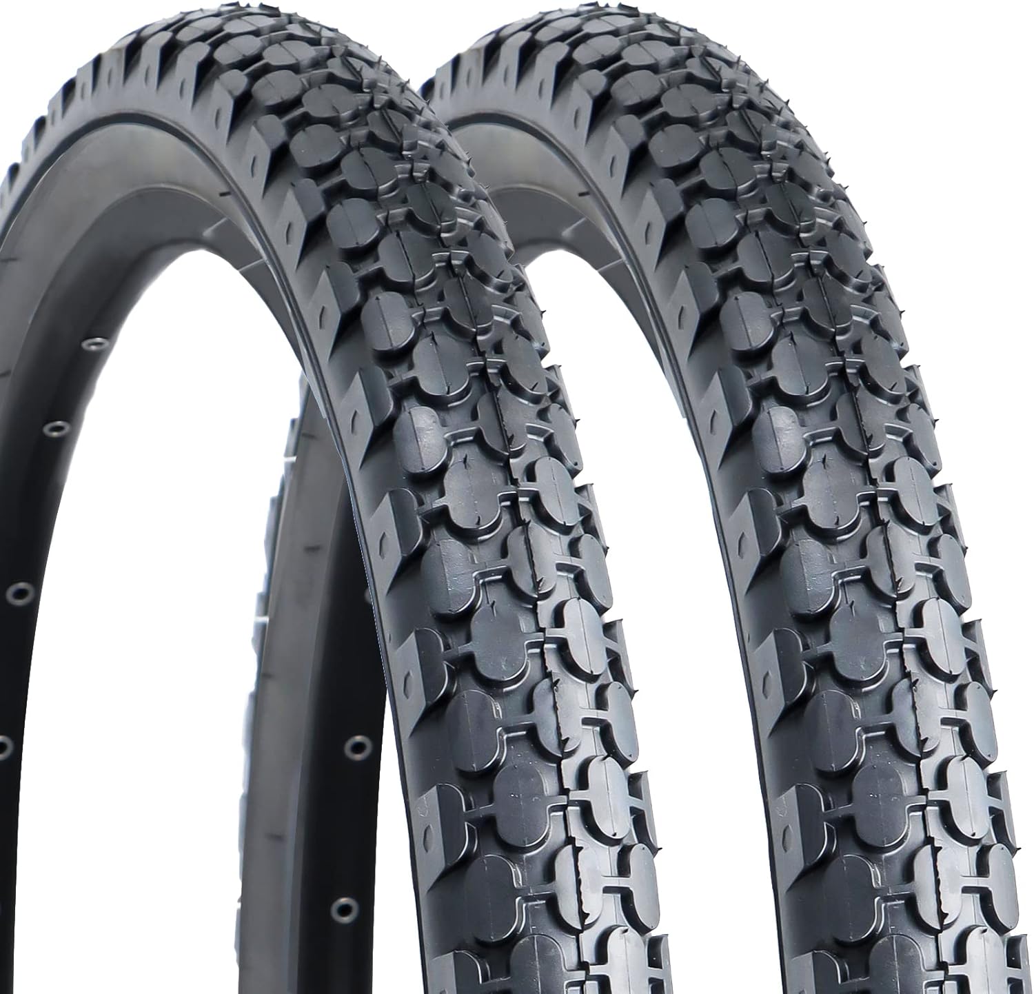 Hycline 2 Pack Bike Tire,24/26x2.125 Inch Folding Replacement Tire for Beach Cru...