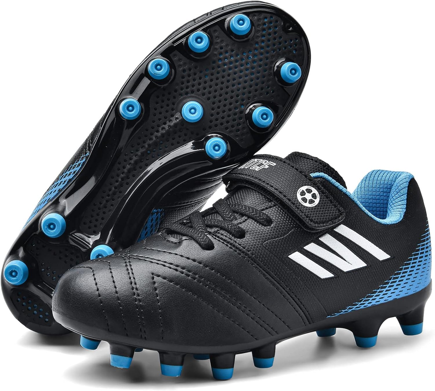 Boys Football Boots Shoes Kids Girls FG/AG Soccer Athletics Sport Shoes Training...