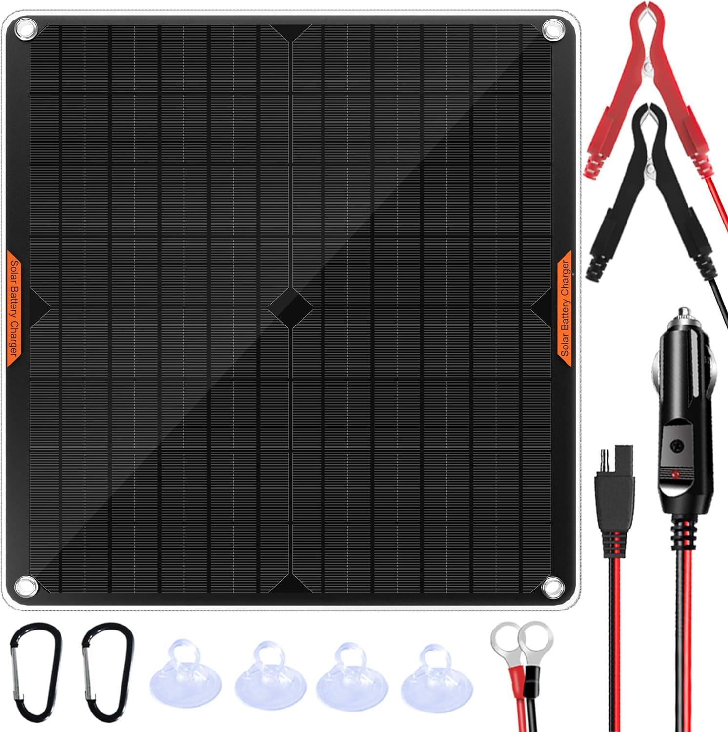 OYMSAE 20W 12V Solar Panel Car Battery Charger Portable Waterproof Power Trickle...